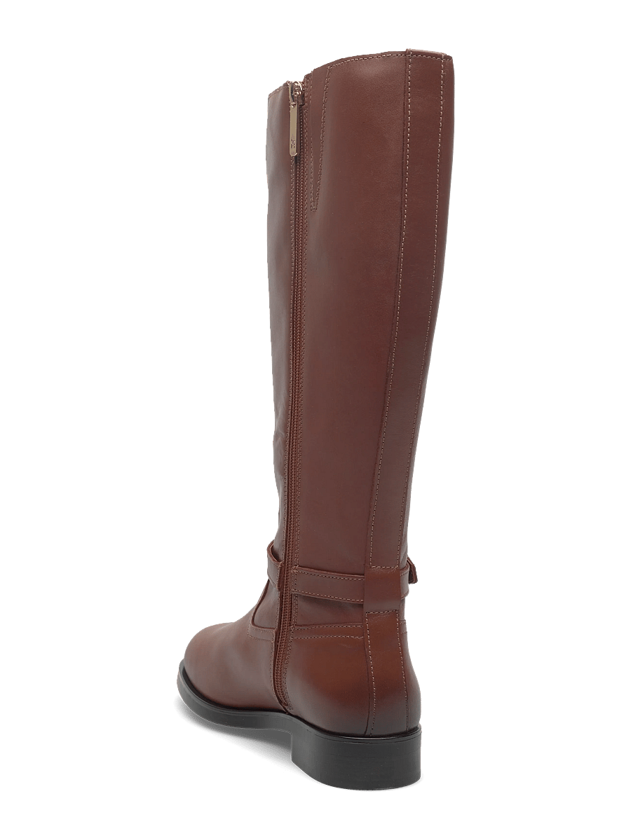 Tommy Hilfiger - TH BUCKLE RIDING LTHR LONG BOOT - kniehohe stiefel - cinnamon bark - 2