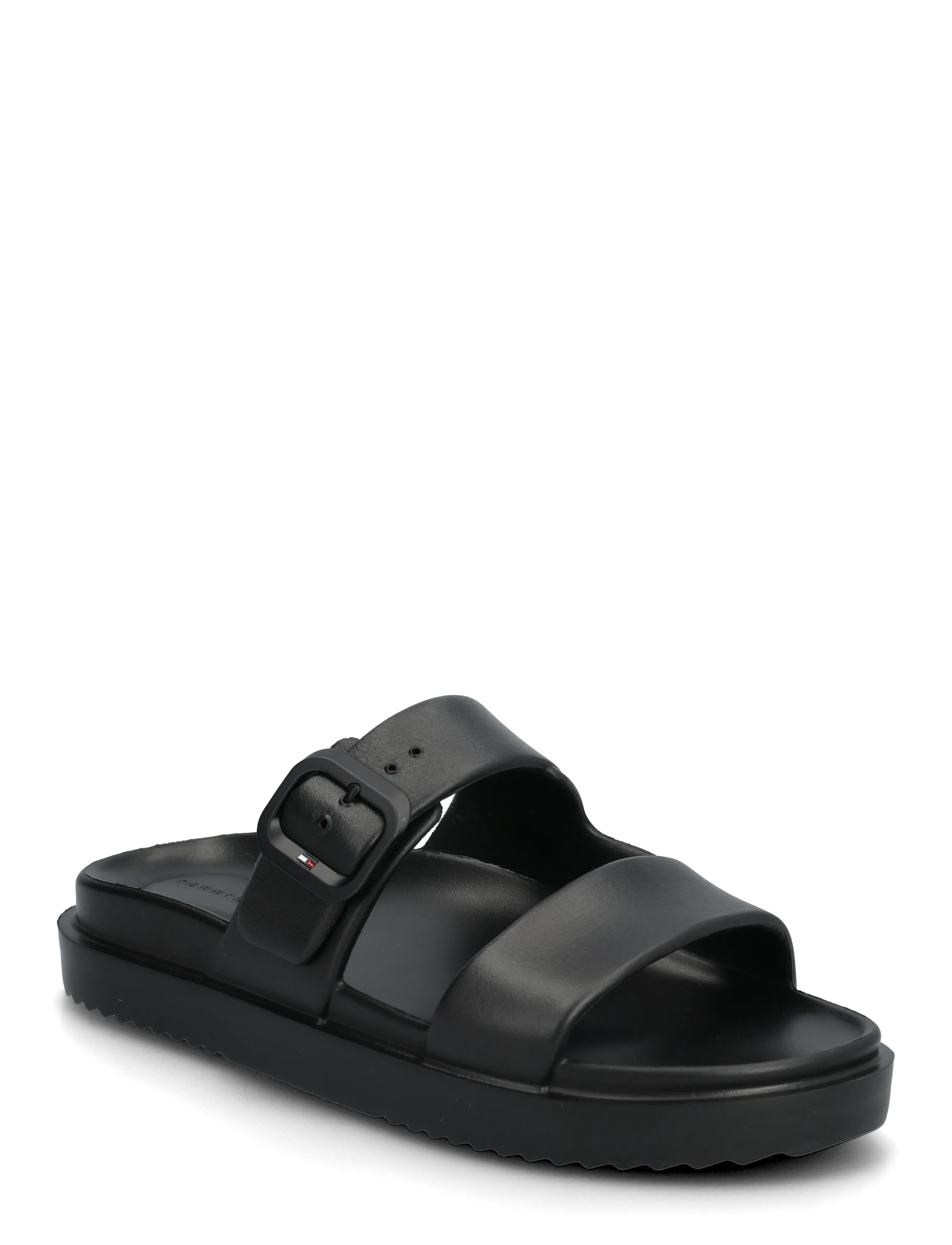 Tommy Hilfiger TH LIGHT DOUBLE STRAP SANDAL - Kontsata sandaalid - BLACK / black