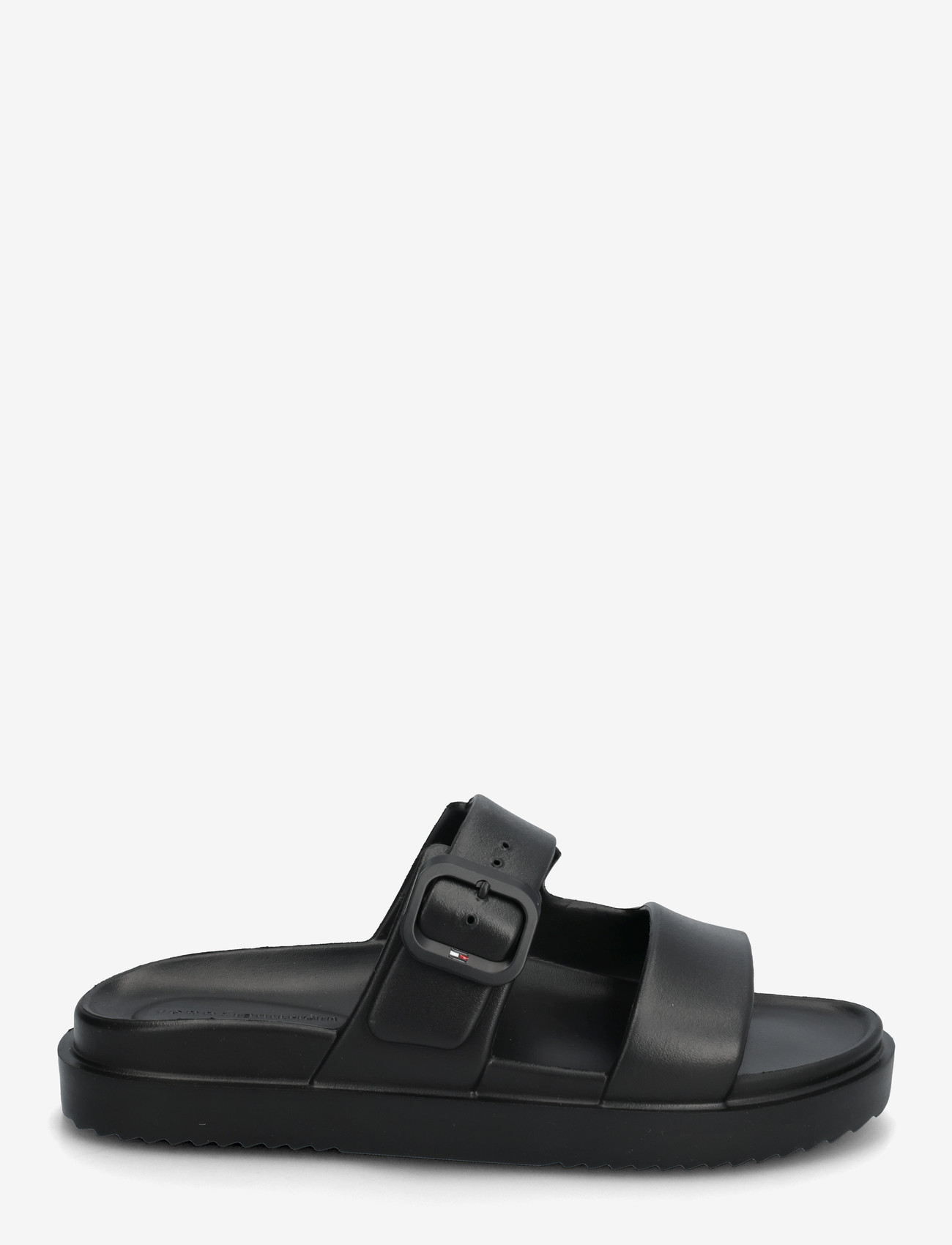 Tommy Hilfiger - TH LIGHT DOUBLE STRAP SANDAL - flade sandaler - black - 1