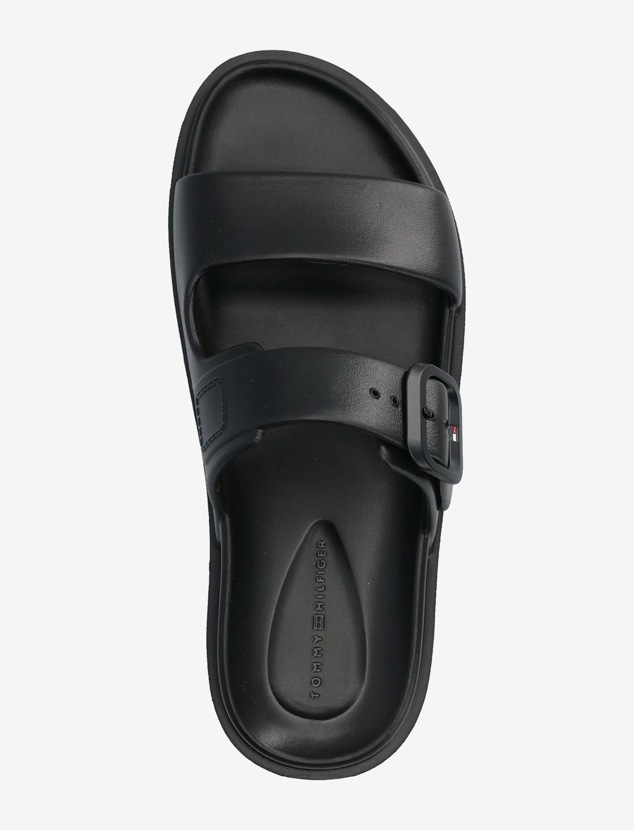 Tommy Hilfiger - TH LIGHT DOUBLE STRAP SANDAL - flade sandaler - black - 3