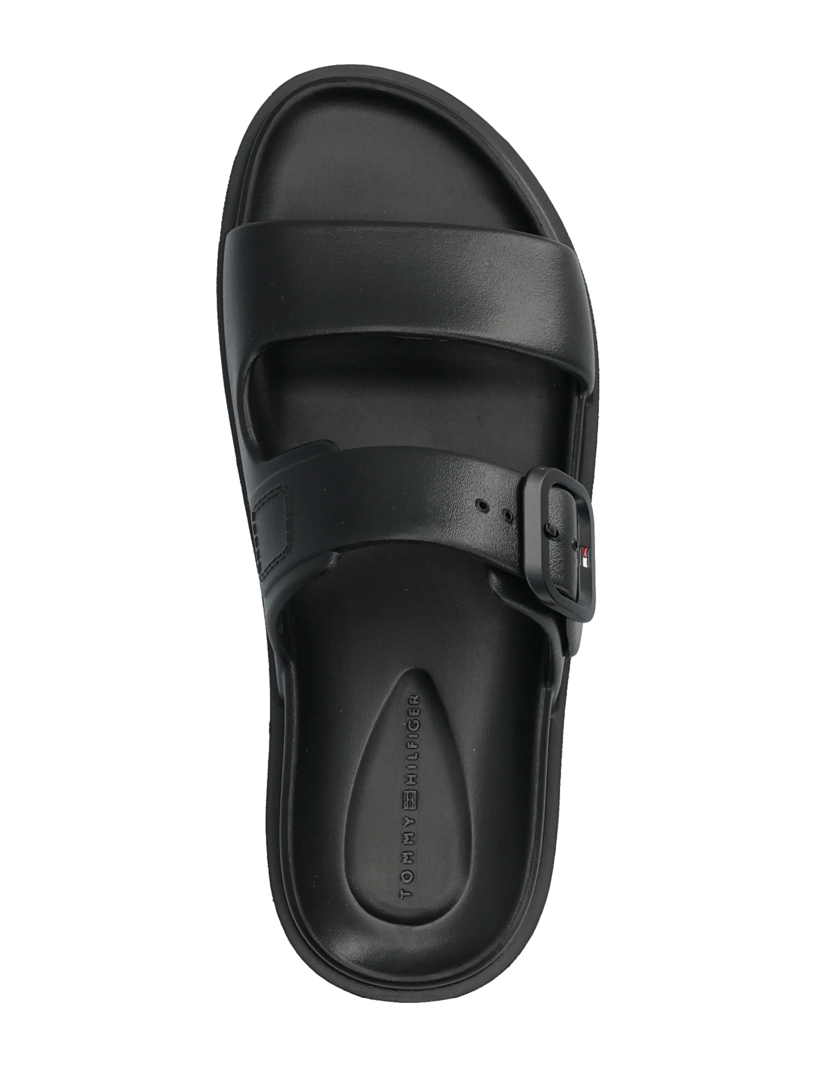Tommy Hilfiger - TH LIGHT DOUBLE STRAP SANDAL - flade sandaler - black - 3
