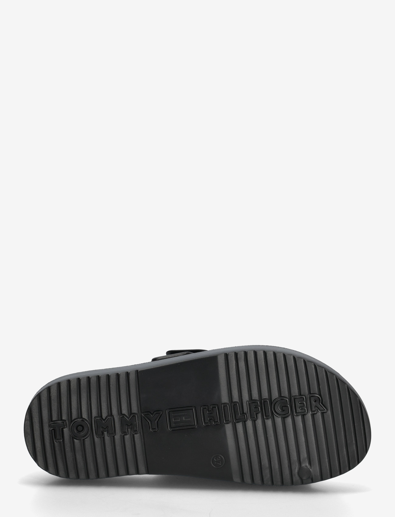 Tommy Hilfiger - TH LIGHT DOUBLE STRAP SANDAL - flade sandaler - black - 4