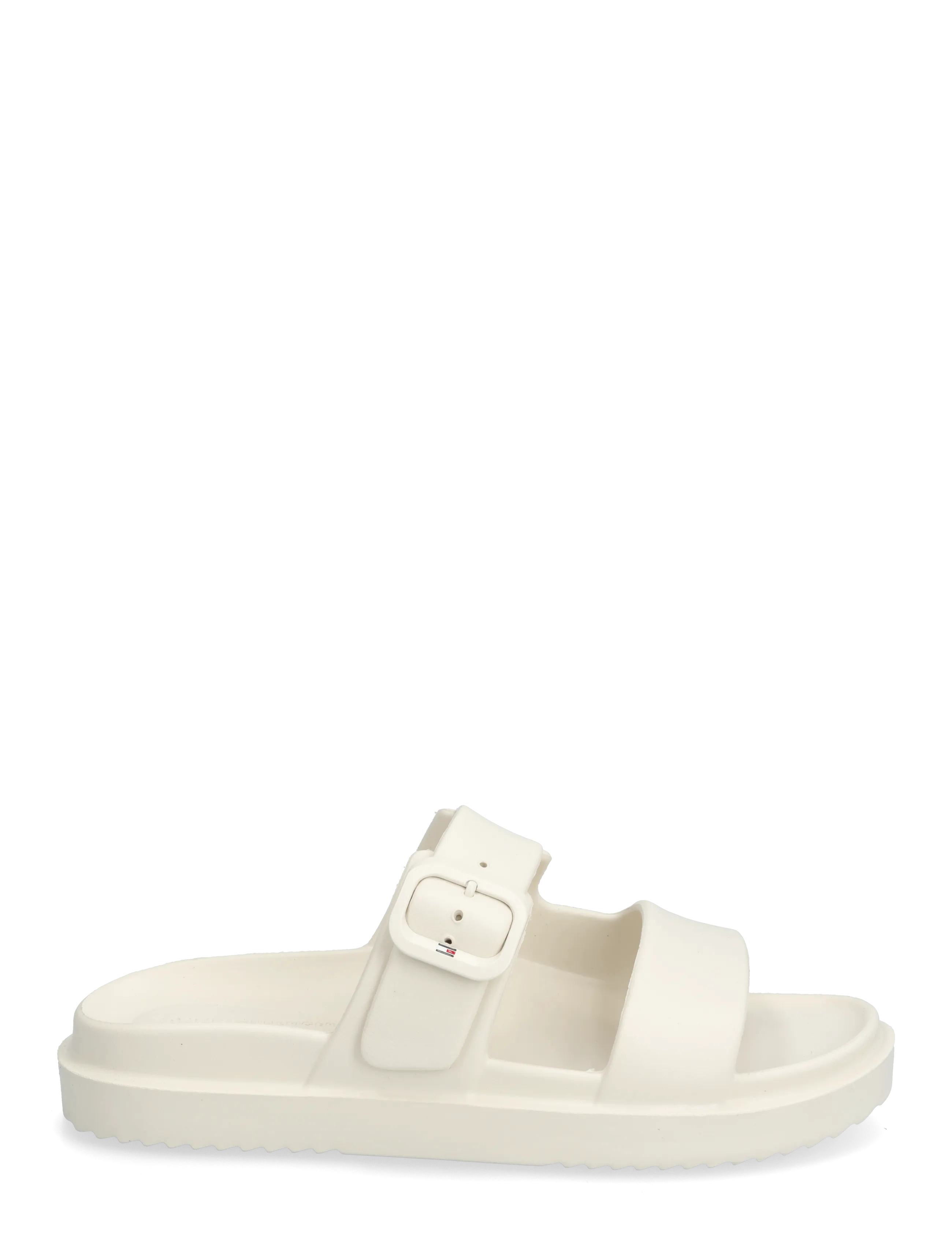 Tommy Hilfiger - TH LIGHT DOUBLE STRAP SANDAL - flat sandals - soft cream - 1