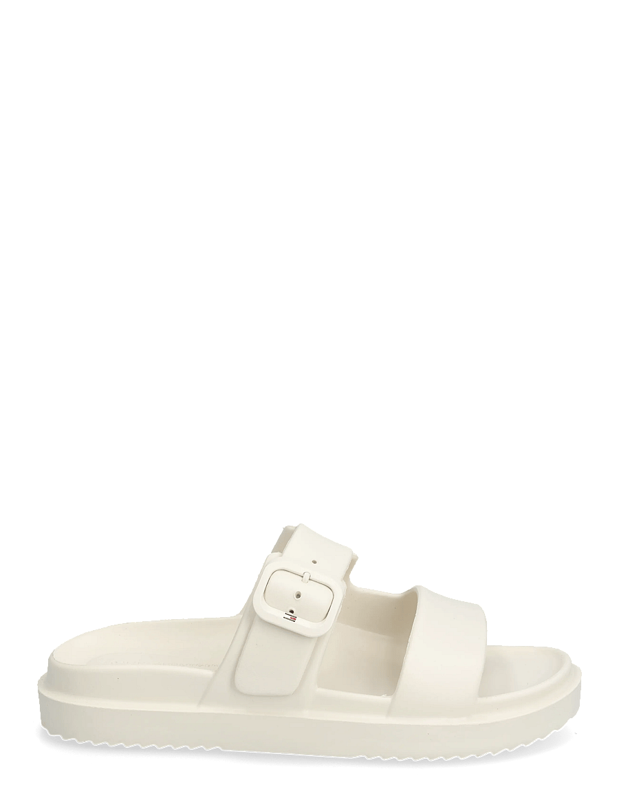 Tommy Hilfiger - TH LIGHT DOUBLE STRAP SANDAL - flache sandalen - soft cream - 1