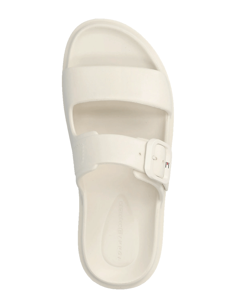 Tommy Hilfiger - TH LIGHT DOUBLE STRAP SANDAL - flache sandalen - soft cream - 3