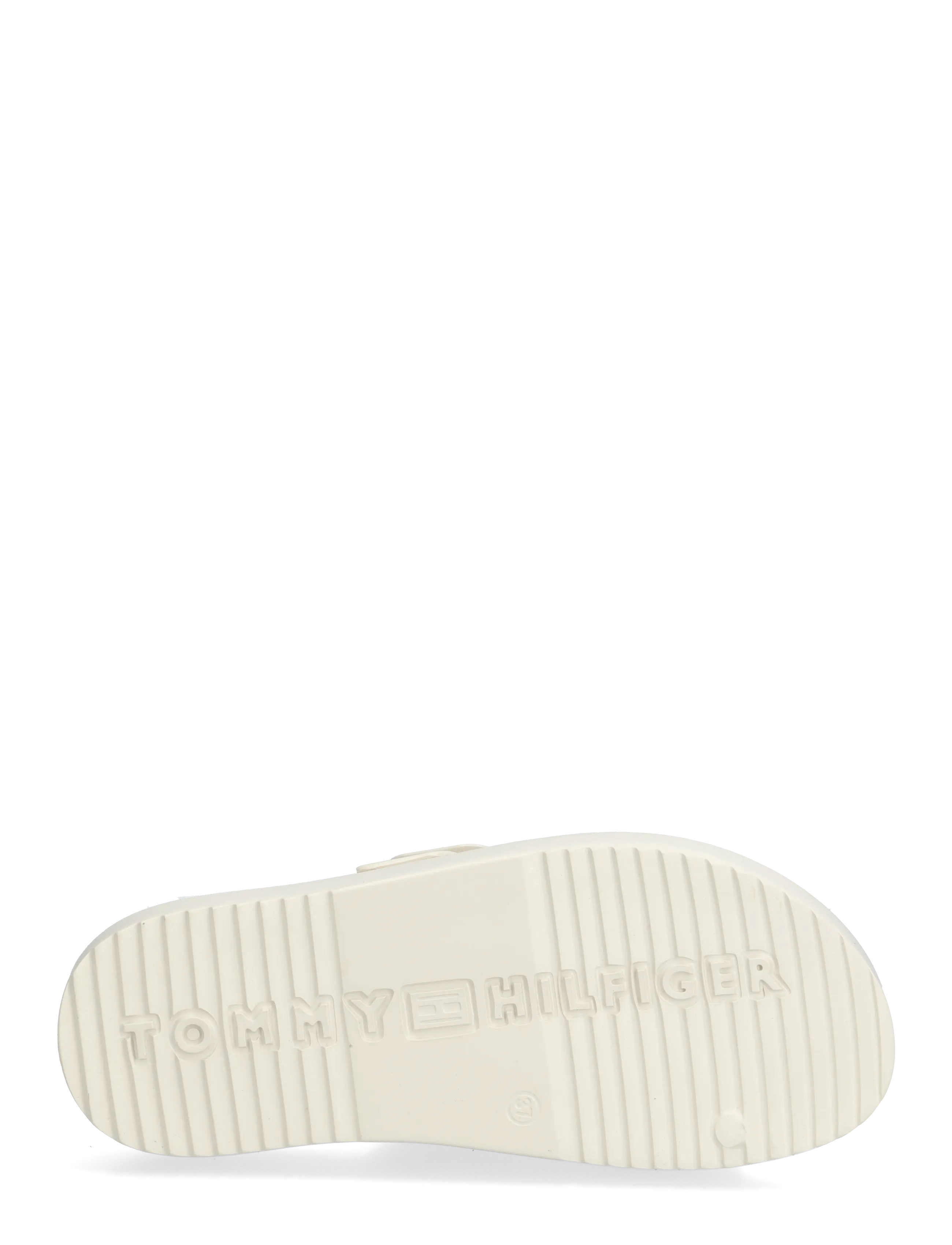 Tommy Hilfiger - TH LIGHT DOUBLE STRAP SANDAL - flat sandals - soft cream - 4
