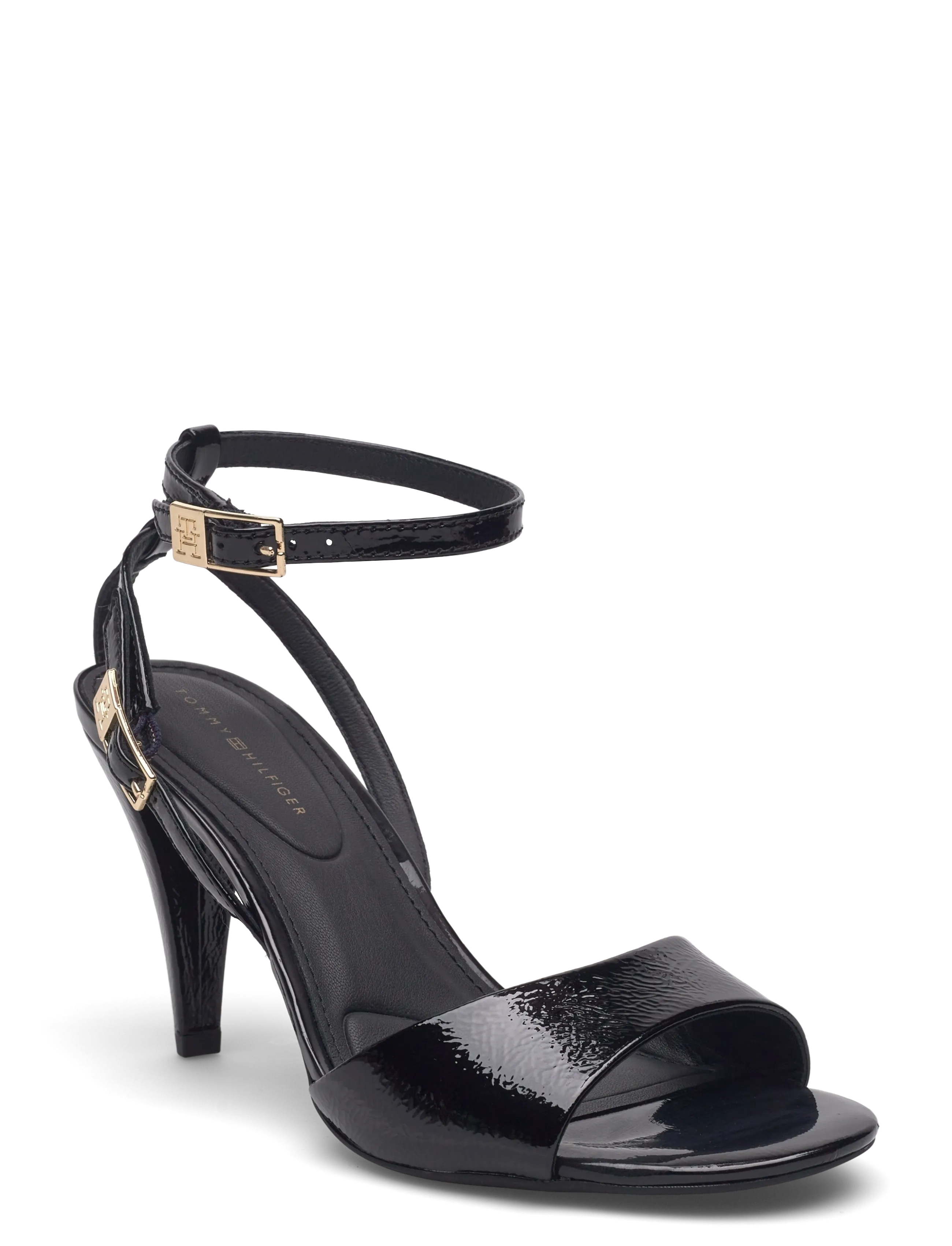 Tommy Hilfiger TH ELEGANT PATENT SANDAL - Sandaalid - BLACK / black