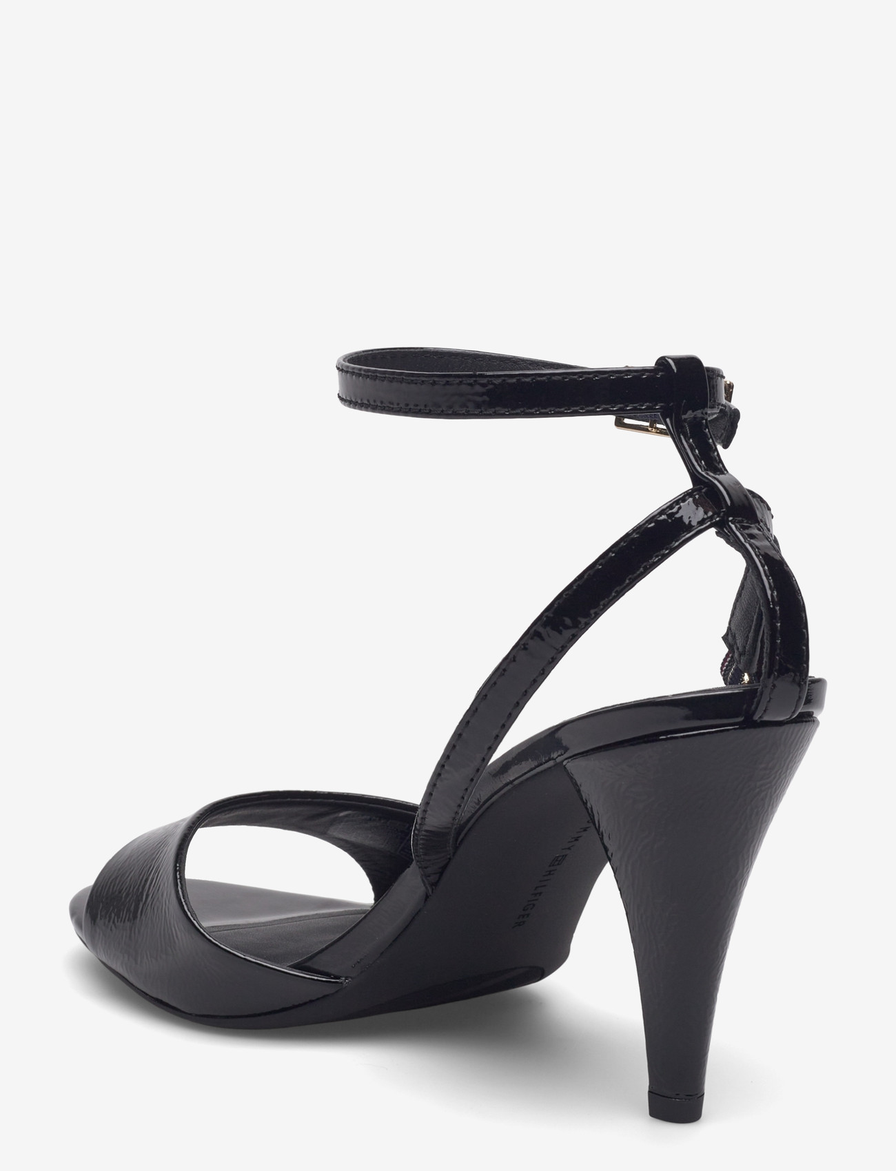 Tommy Hilfiger - TH ELEGANT PATENT SANDAL - lahtised kontsakingad - black - 2