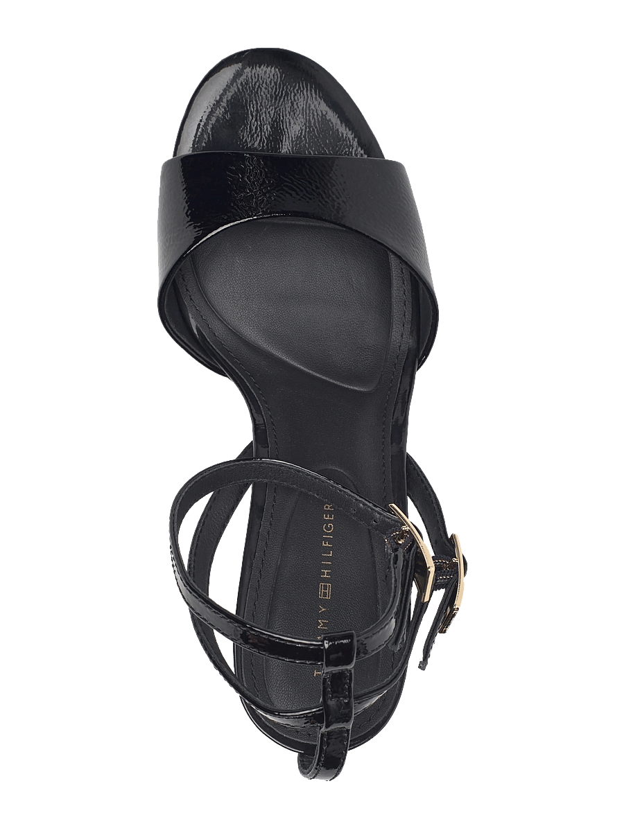 Tommy Hilfiger - TH ELEGANT PATENT SANDAL - sandaletten - black - 3