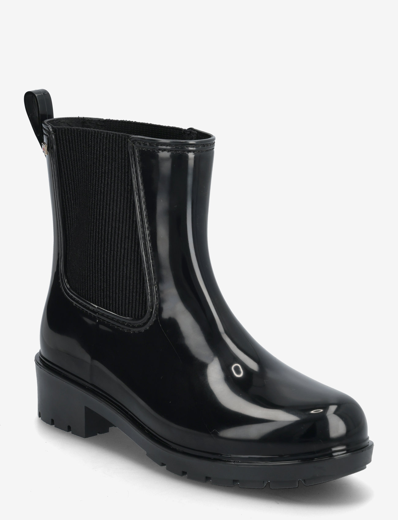 Tommy Hilfiger - FLAG HARDWARE RAINBOOT - igapäevane stiil - black - 0