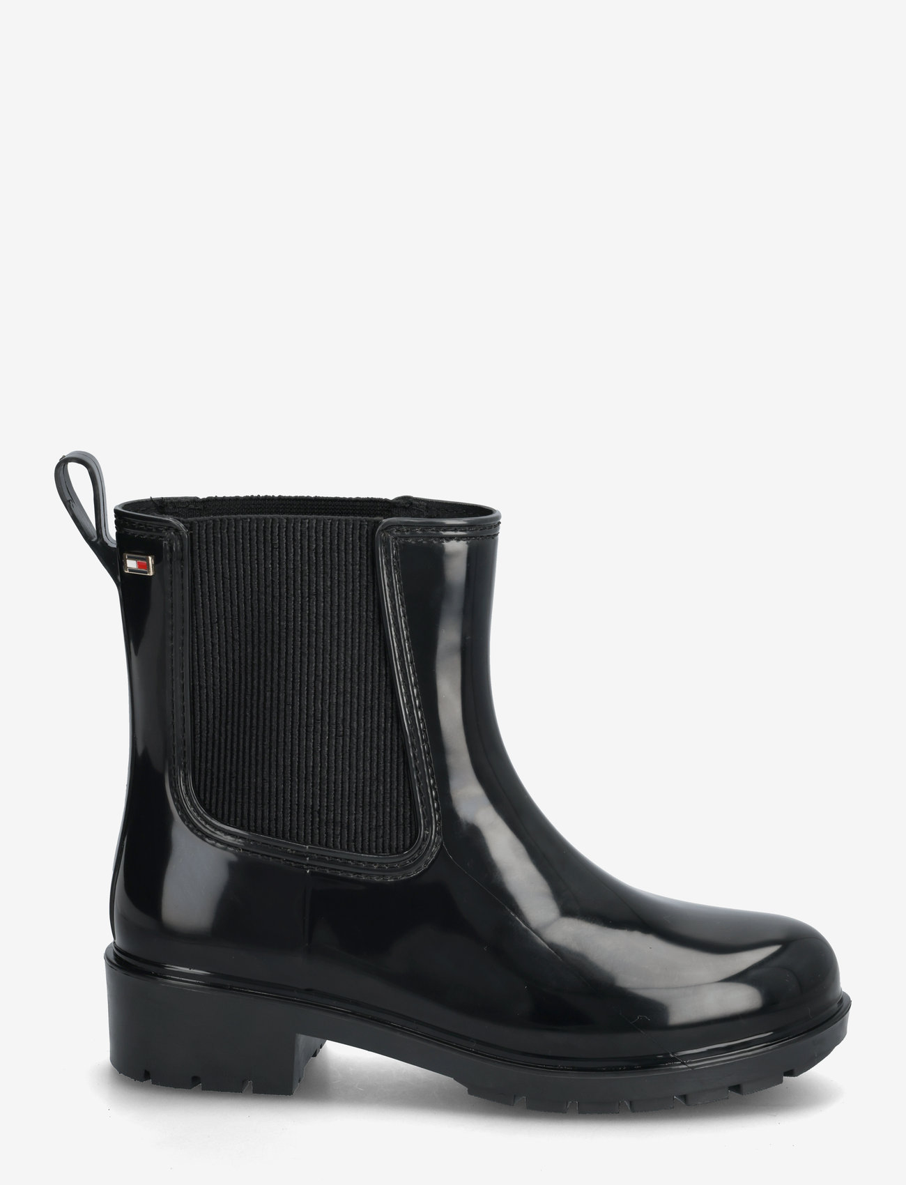 Tommy Hilfiger - FLAG HARDWARE RAINBOOT - igapäevane stiil - black - 1