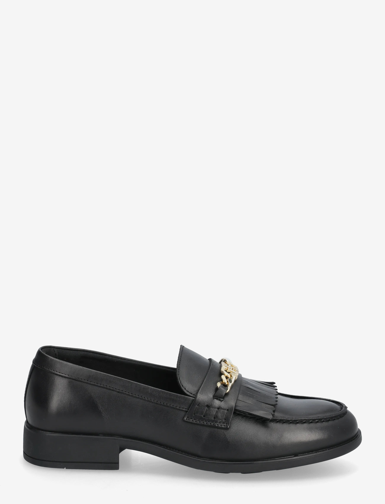 Tommy Hilfiger - TH CHAIN FRINGE LEATHER LOAFER - besondere anlässe - black - 1