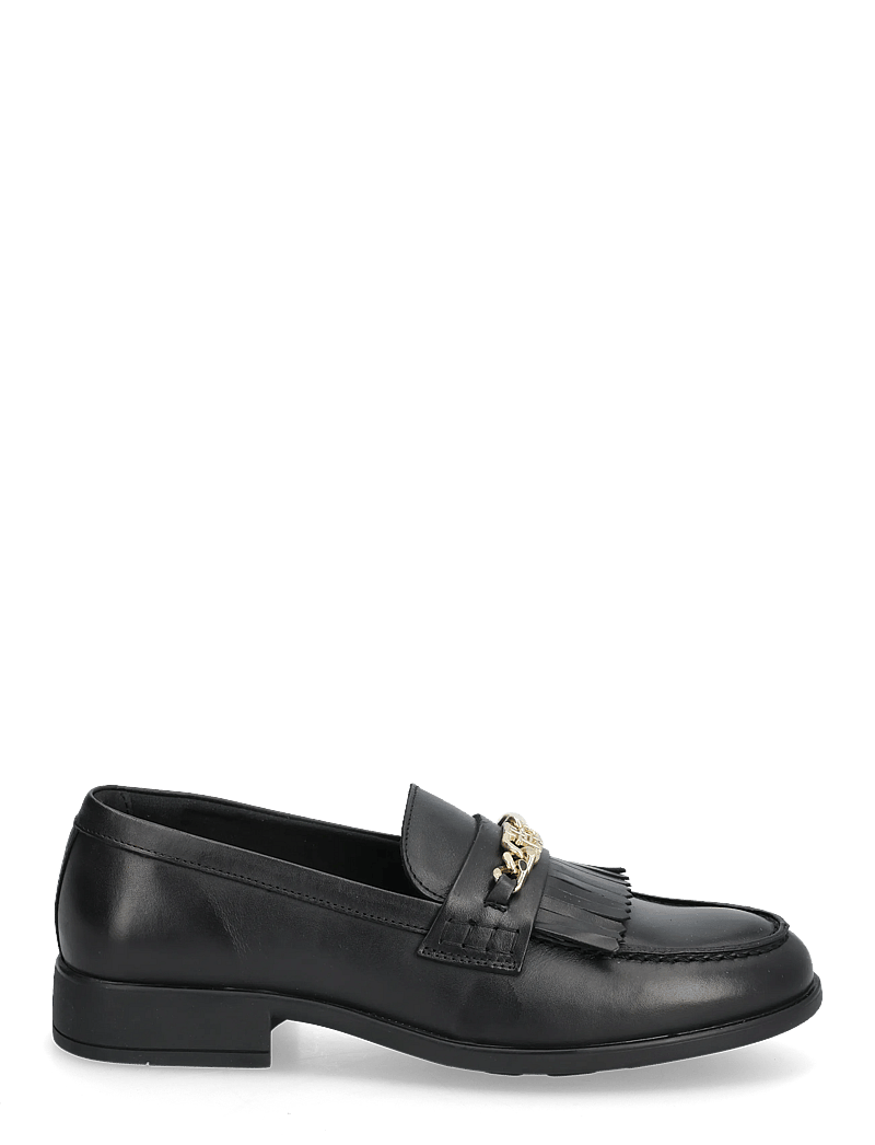 Tommy Hilfiger - TH CHAIN FRINGE LEATHER LOAFER - besondere anlässe - black - 1