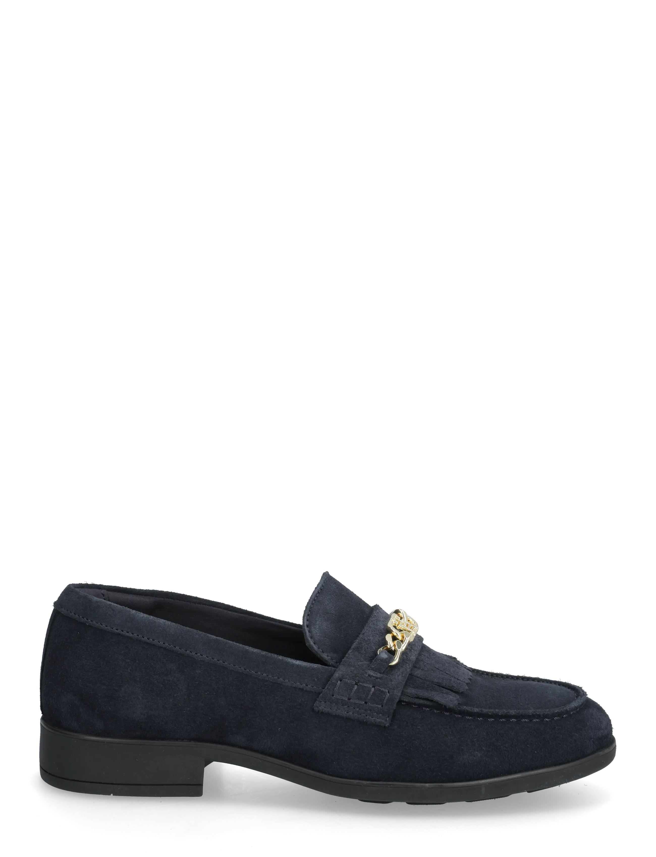 Tommy Hilfiger - TH CHAIN FRINGE SUEDE LOAFER - mode trends - space blue - 1