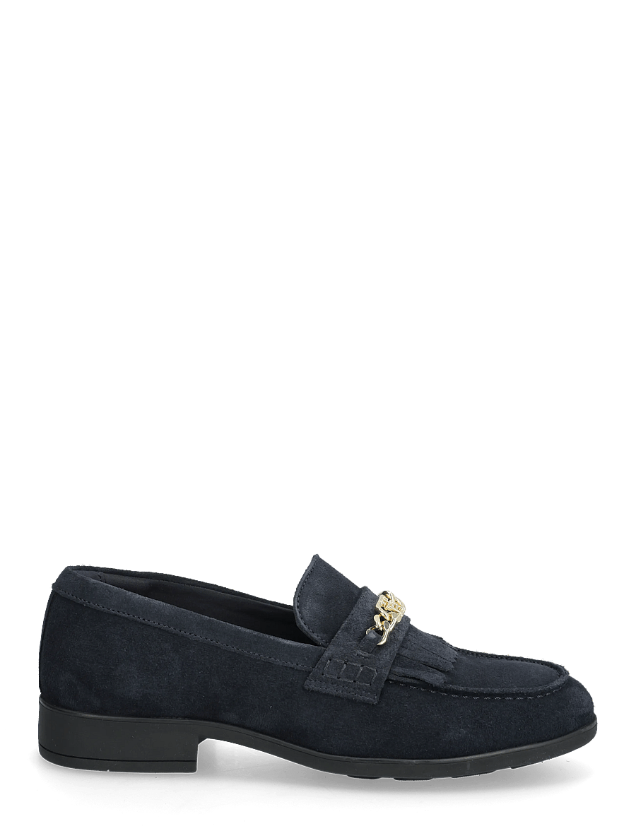 Tommy Hilfiger - TH CHAIN FRINGE SUEDE LOAFER - modetrends - space blue - 1