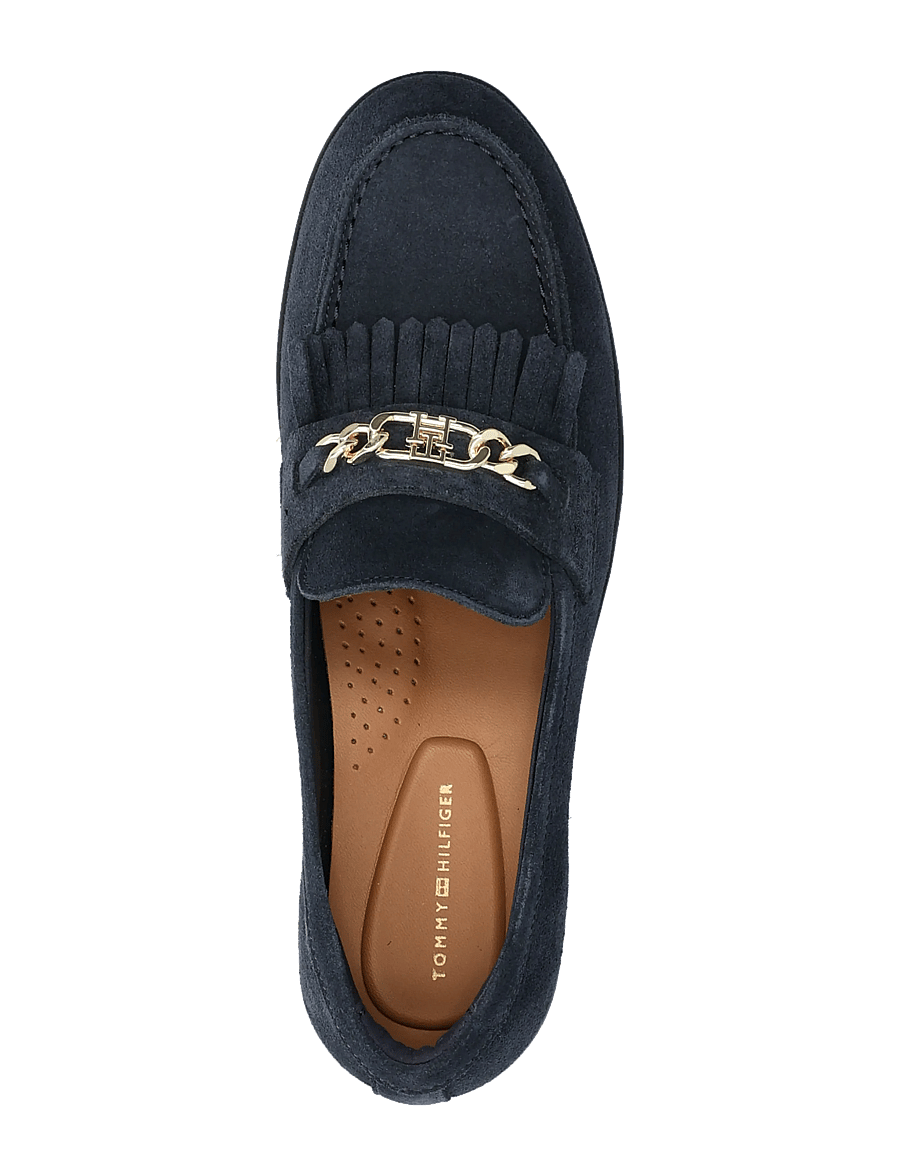 Tommy Hilfiger - TH CHAIN FRINGE SUEDE LOAFER - modetrends - space blue - 3