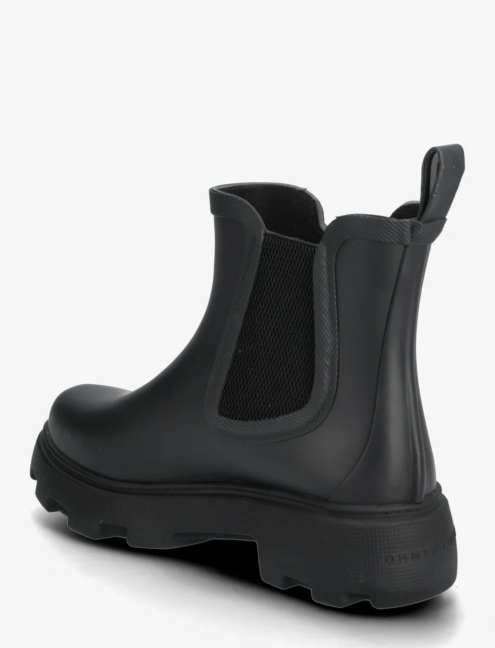 Tommy Hilfiger - FLAG ANKLE RAINBOOT WARM LINING - platta ankelboots - black - 2