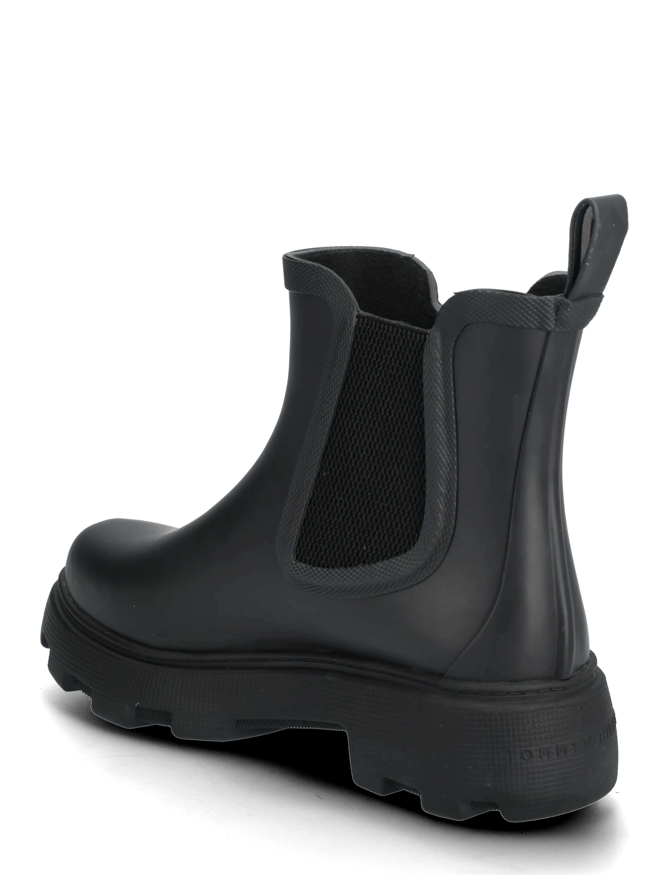 Tommy Hilfiger - FLAG ANKLE RAINBOOT WARM LINING - flache stiefeletten - black - 2