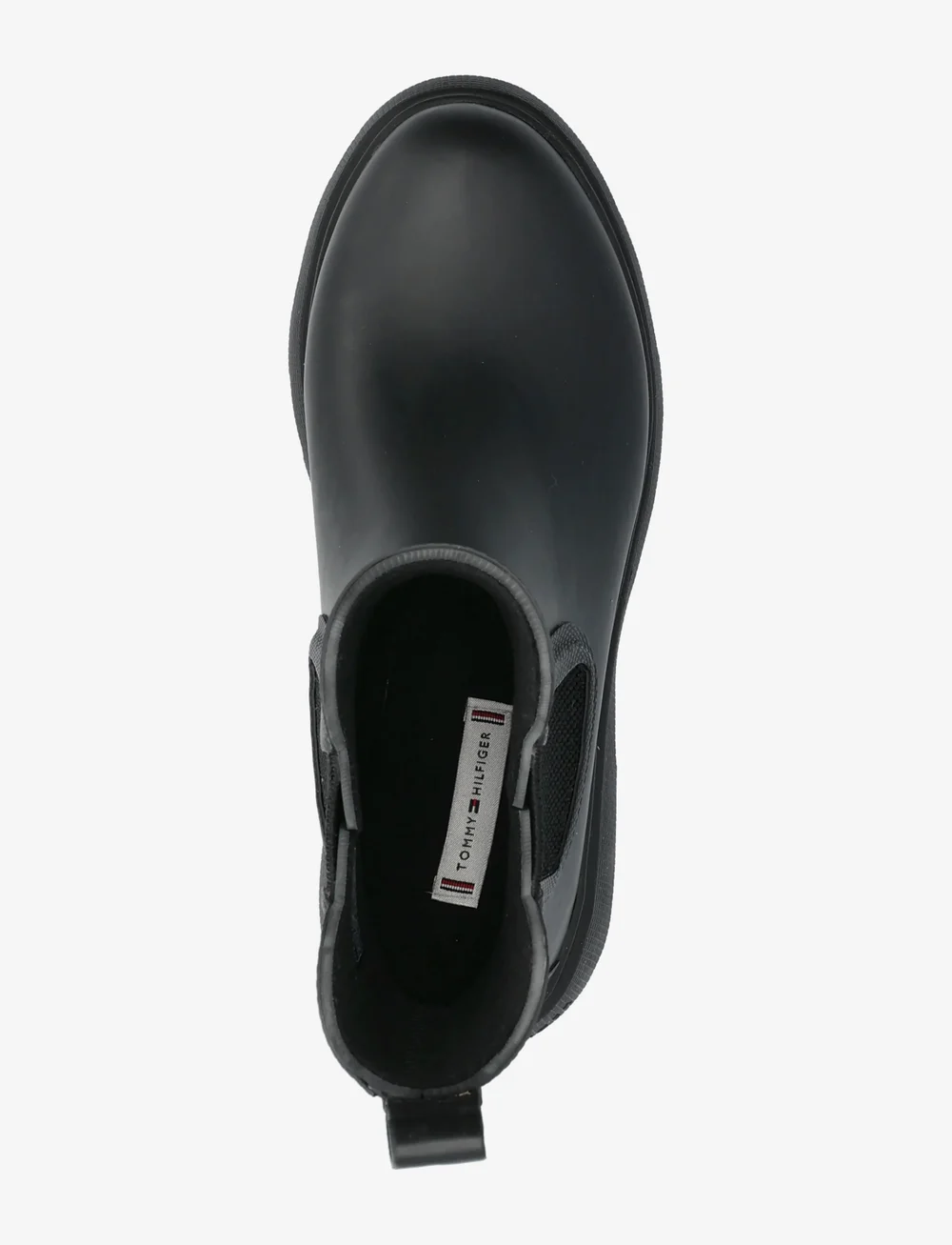 Tommy Hilfiger - FLAG ANKLE RAINBOOT WARM LINING - platta ankelboots - black - 3