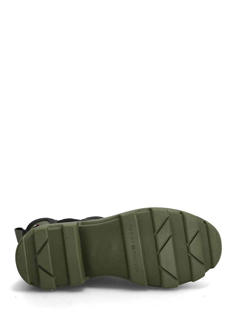 Tommy Hilfiger - FLAG ANKLE RAINBOOT WARM LINING - flache stiefeletten - huntsman green - 4