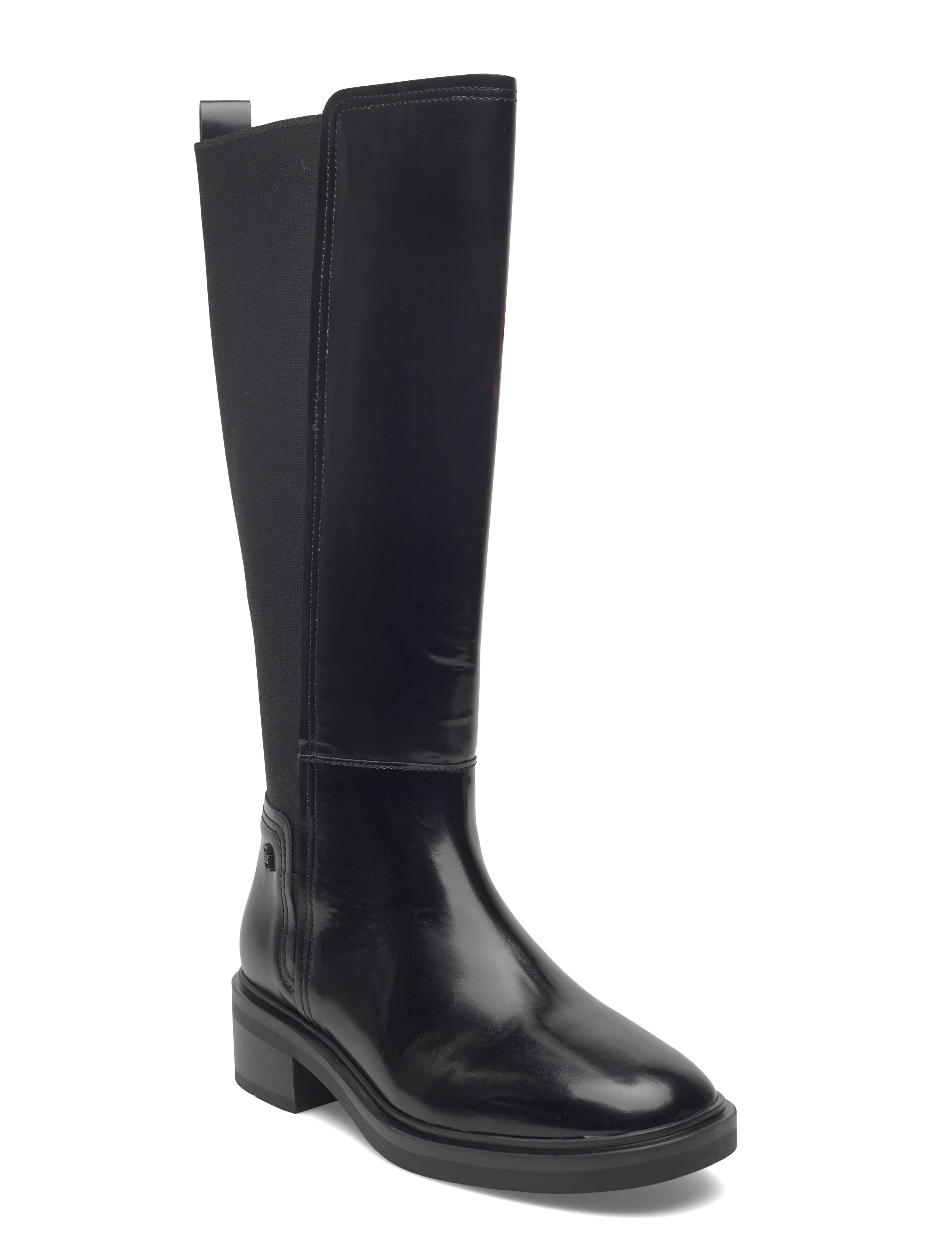 TOMMY HILFIGER Th Minimal Abrasivato Long Stiefel Schwarz - 37 - Damen