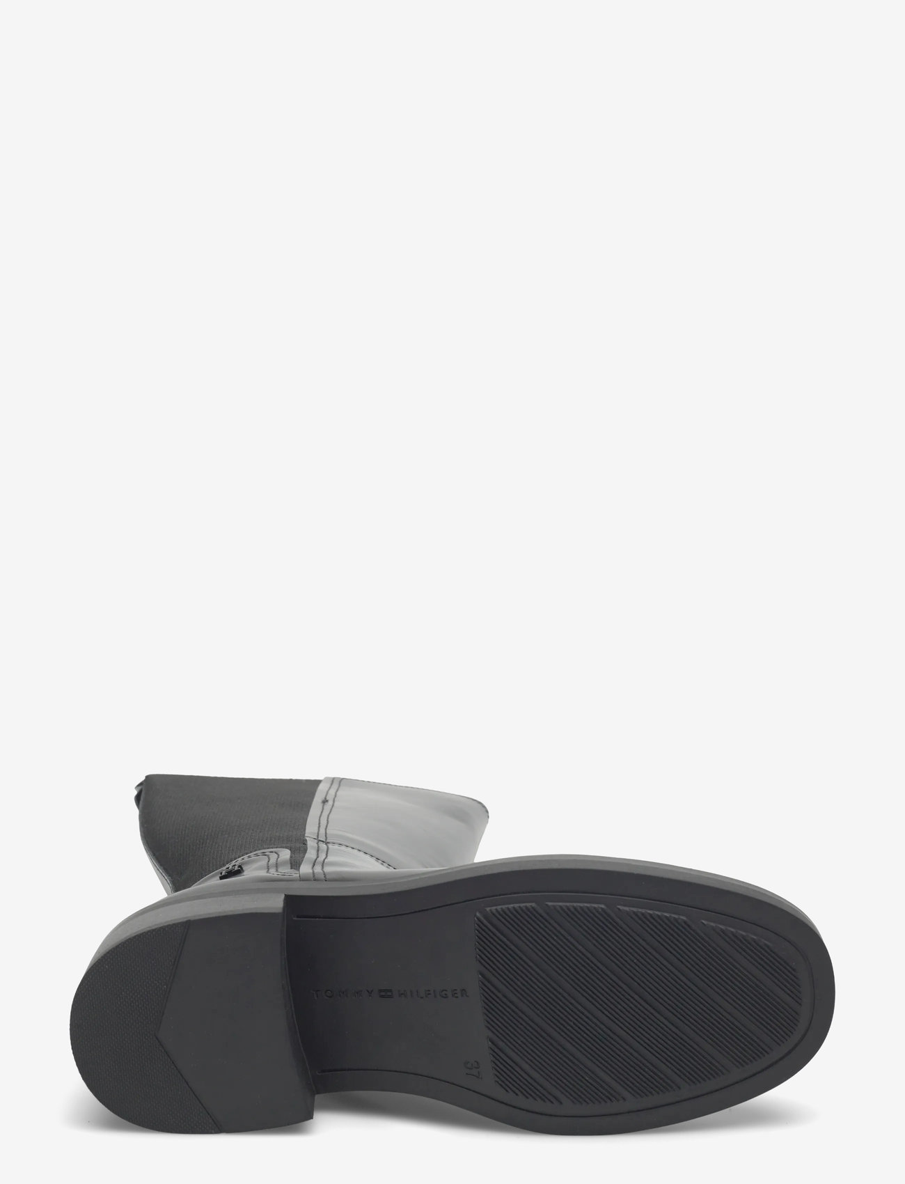 Tommy Hilfiger - TH MINIMAL ABRASIVATO LONG BOOT - knähöga stövlar - black - 4
