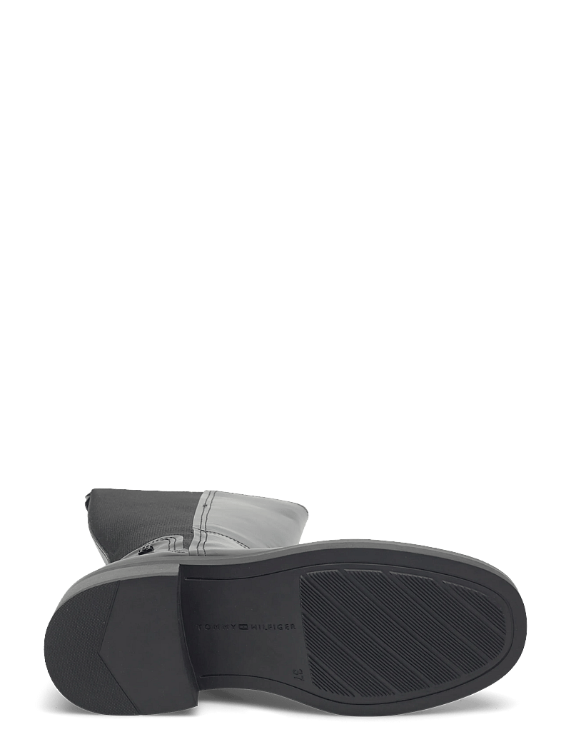 Tommy Hilfiger - TH MINIMAL ABRASIVATO LONG BOOT - knähöga stövlar - black - 4