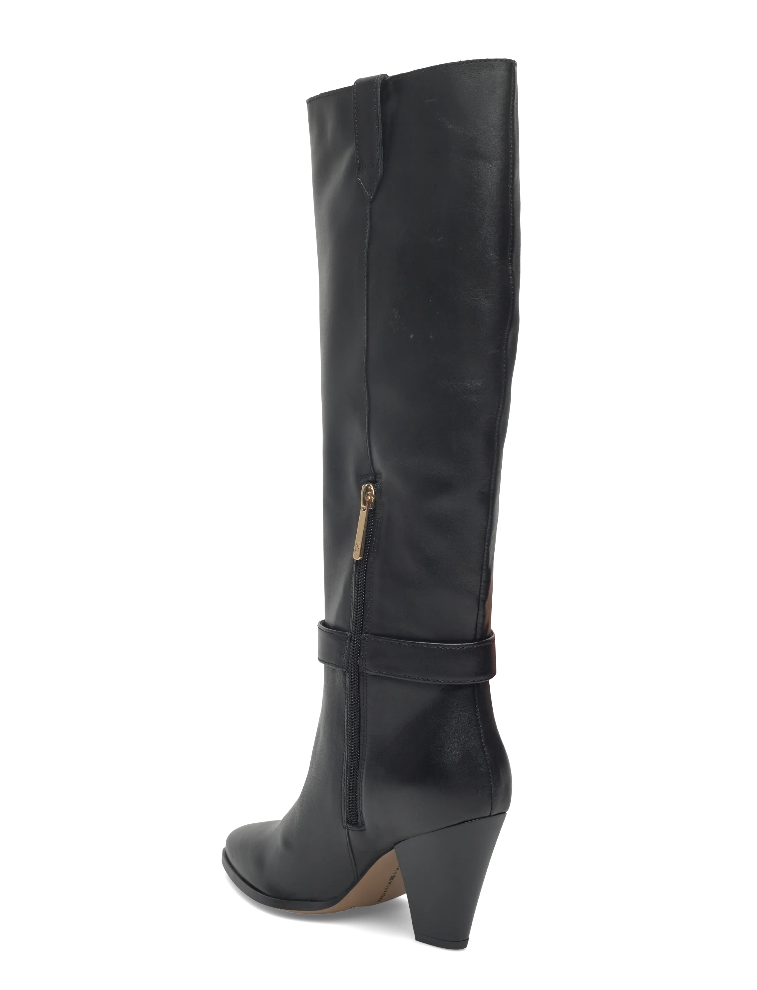 Th T-Strap Lthr Pointy Long Boot 3