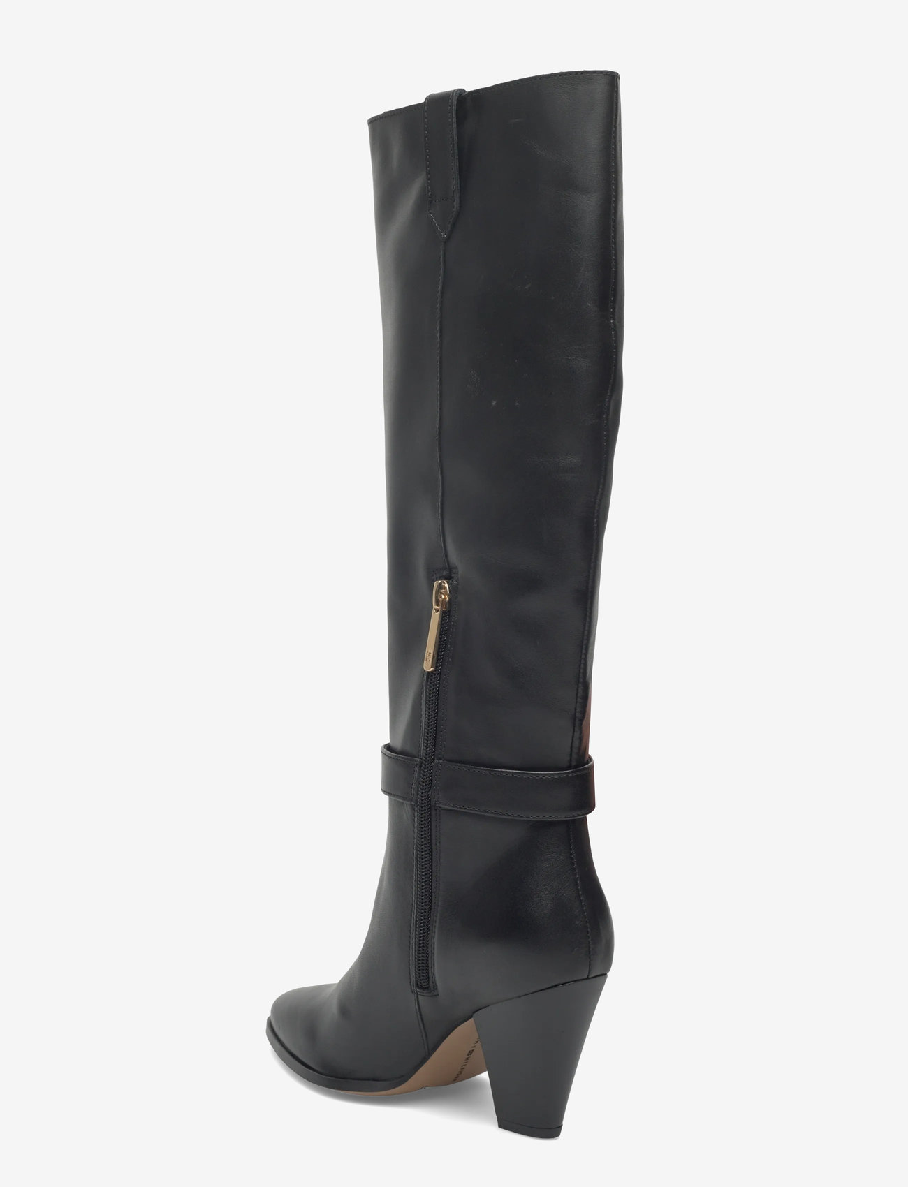 Tommy Hilfiger - TH T-STRAP LTHR POINTY LONG BOOT - damen - black - 2