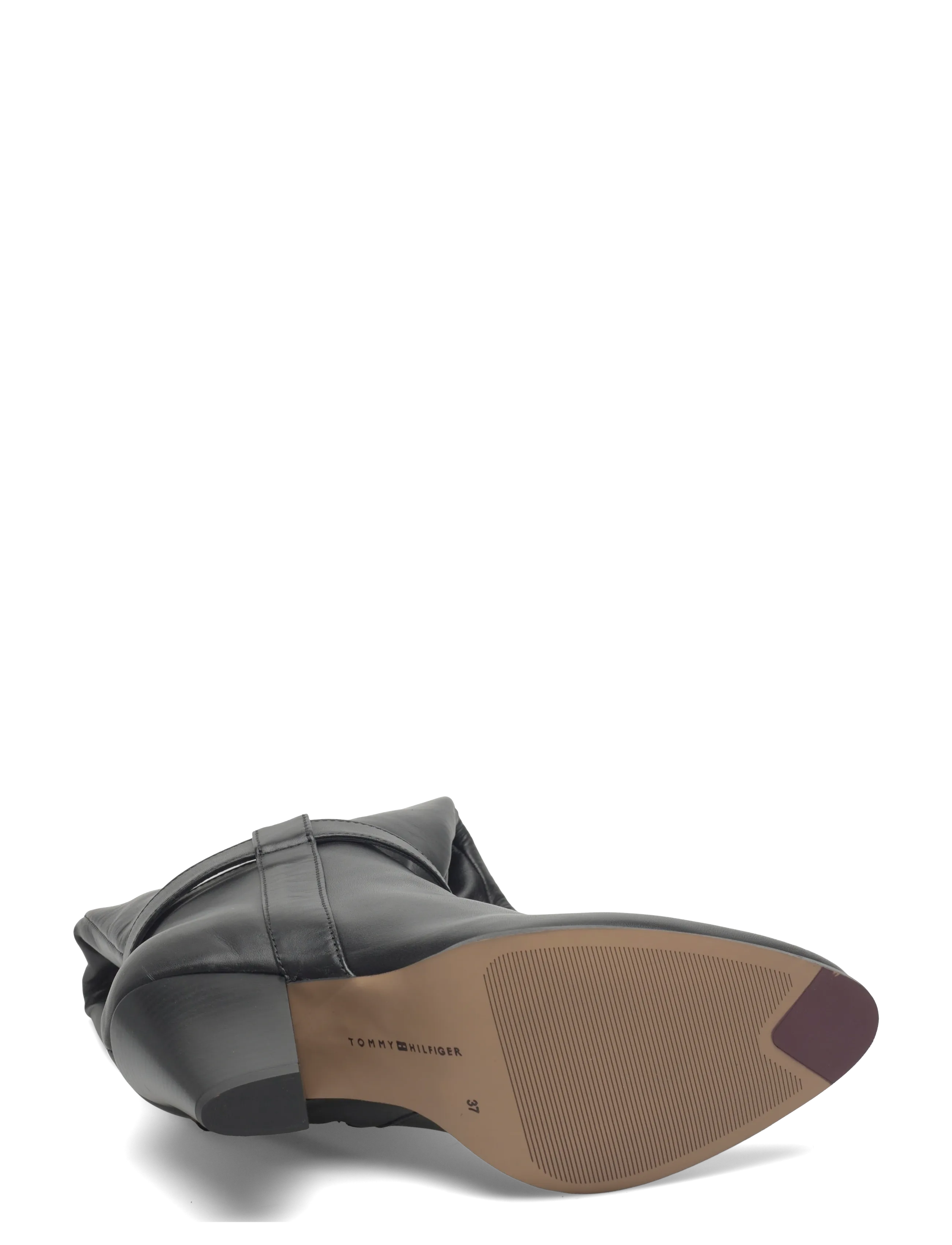 Th T-Strap Lthr Pointy Long Boot 5