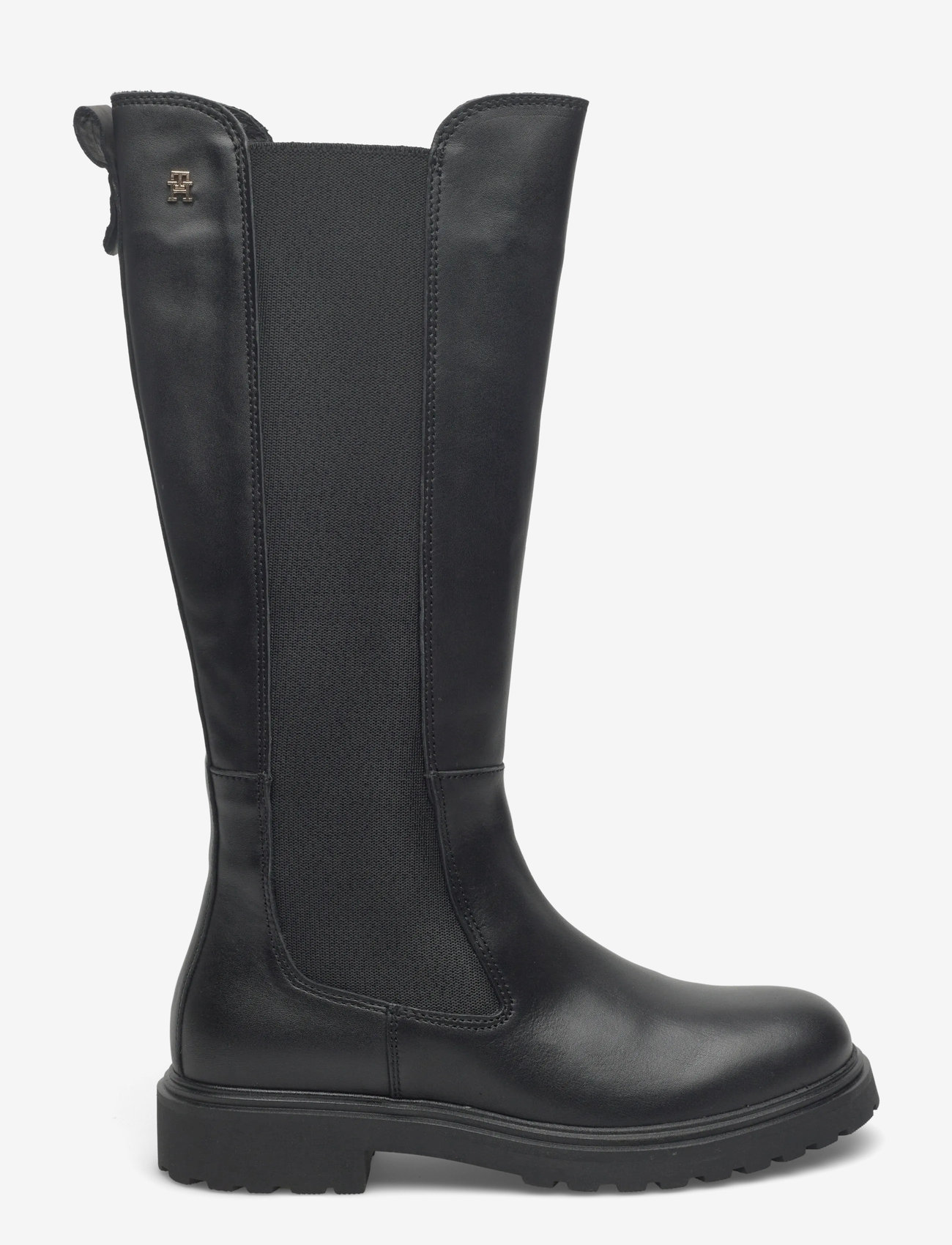 Tommy Hilfiger - TH LTHR CLEATED LONG BOOT - naised - black - 1