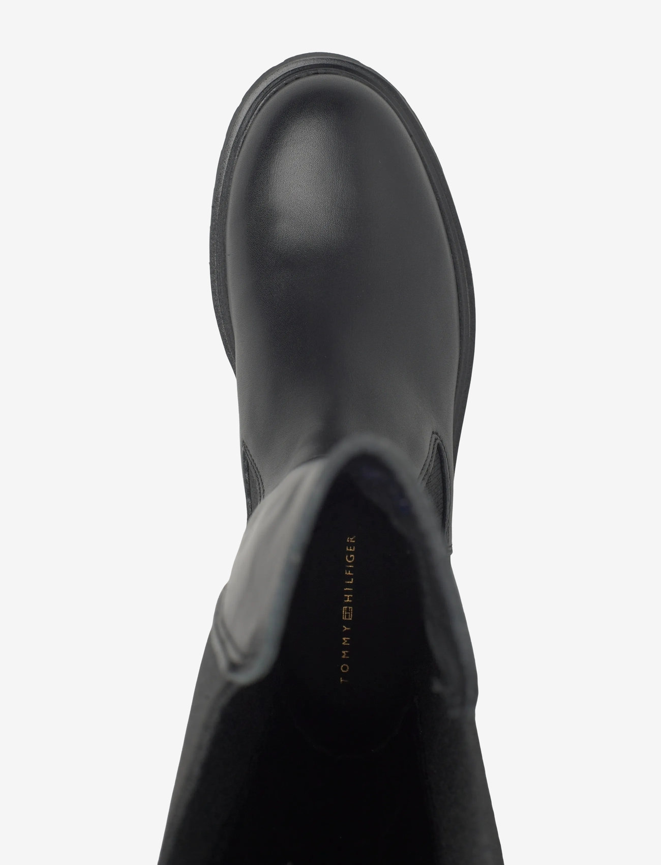 Tommy Hilfiger - TH LTHR CLEATED LONG BOOT - naised - black - 3