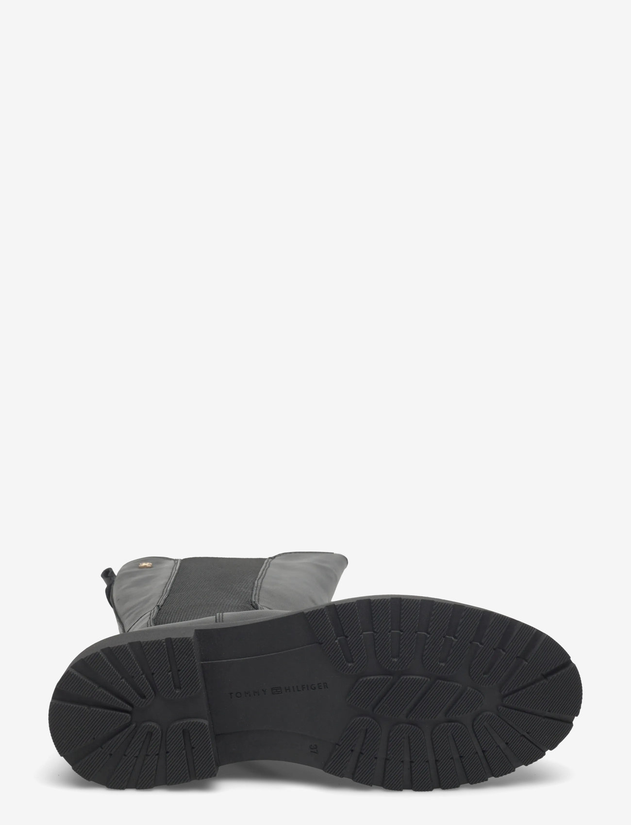 Tommy Hilfiger - TH LTHR CLEATED LONG BOOT - naised - black - 4