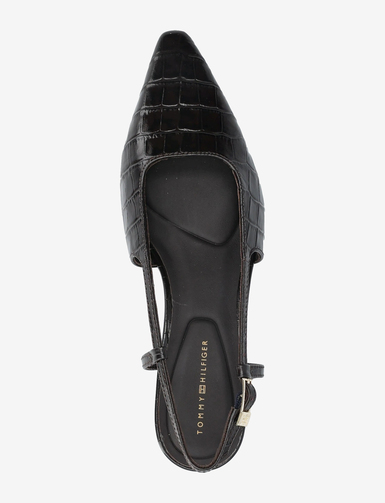 Tommy Hilfiger - CROC SLINGBACK SLANTED HEEL - högklackade slingbacks - brookwood - 3