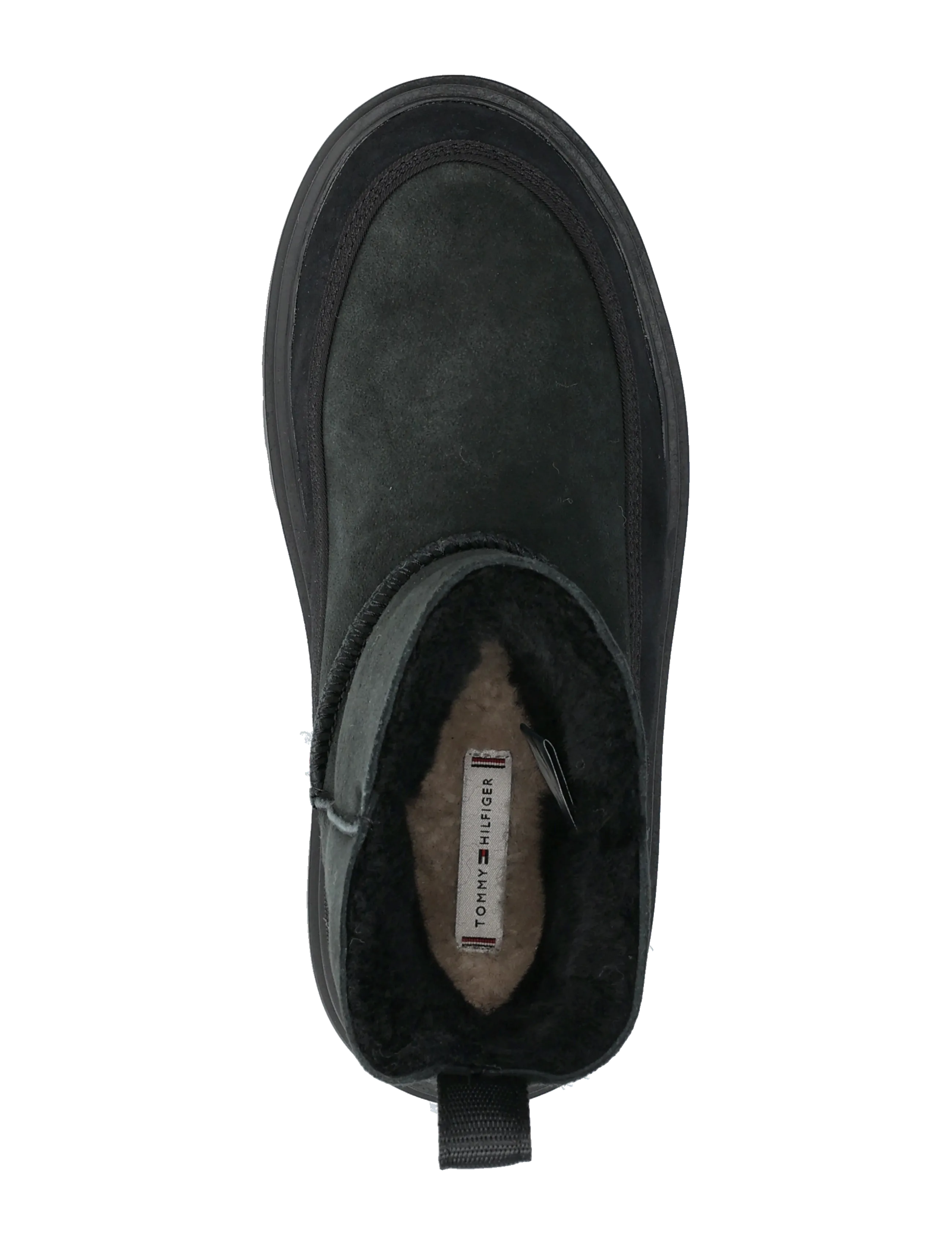 Tommy Hilfiger - REAL SHEARLING PULLON SNOWBOOT - madalad poolsaapad - black - 3