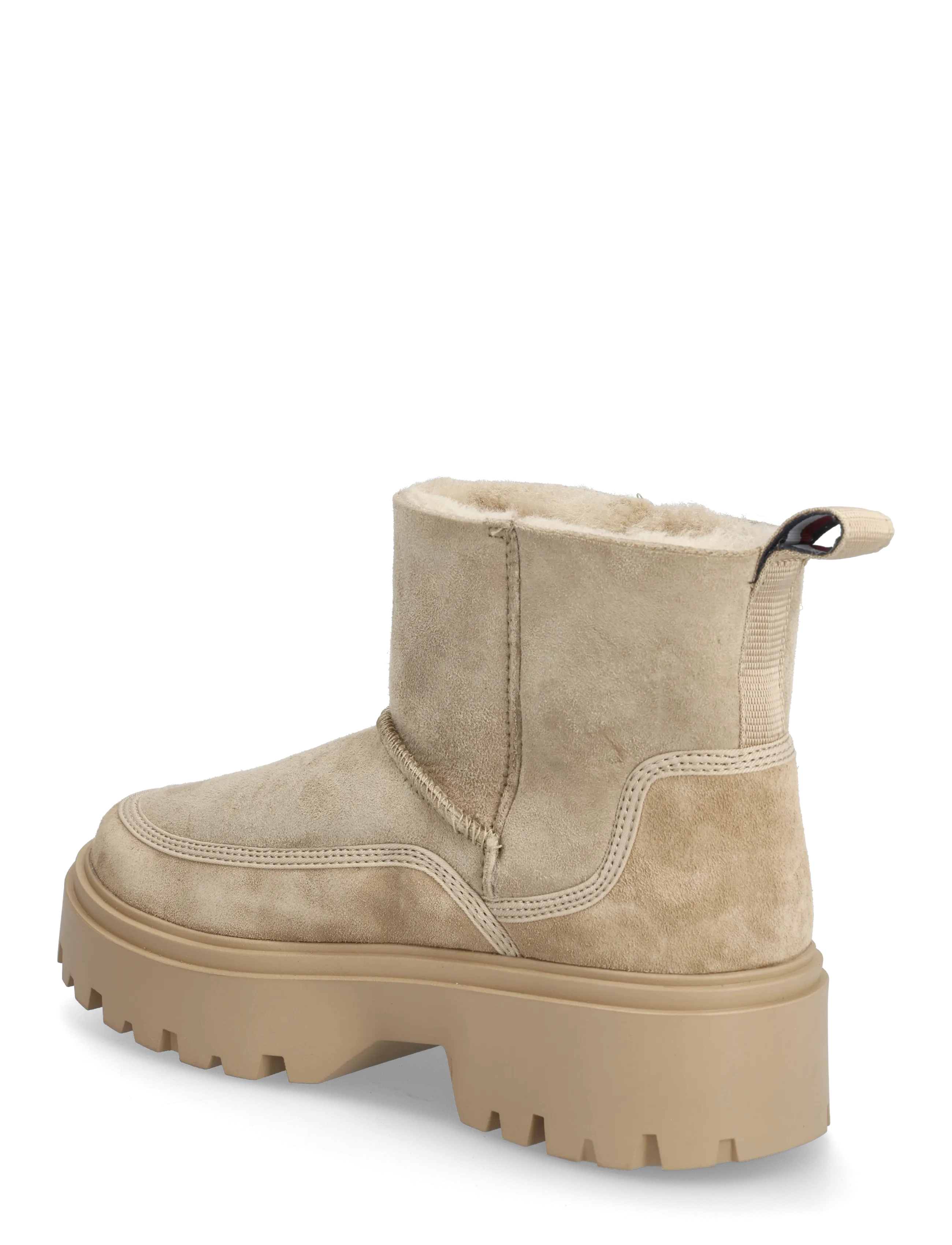 Tommy Hilfiger - REAL SHEARLING PULLON SNOWBOOT - flache stiefeletten - horseradish - 2