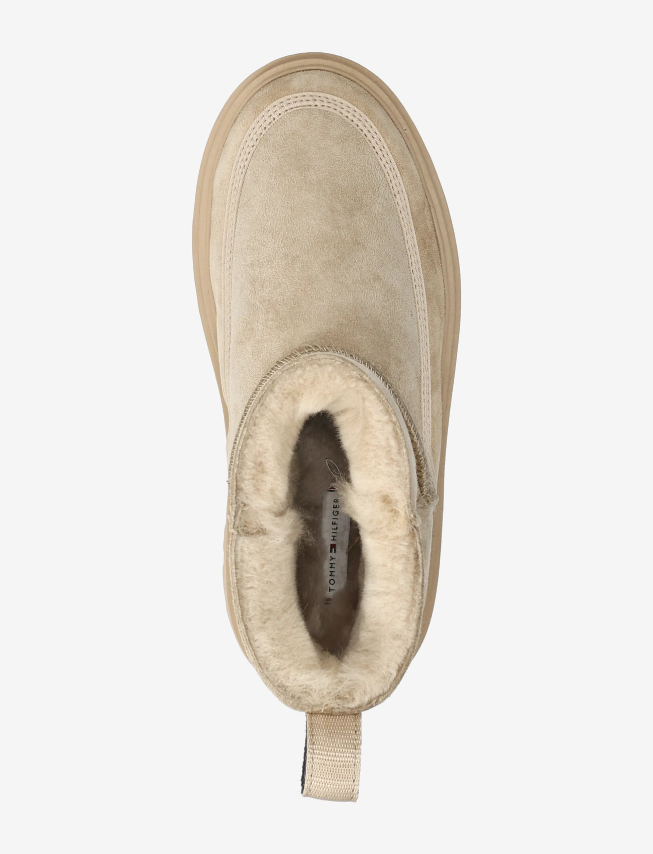 Tommy Hilfiger - REAL SHEARLING PULLON SNOWBOOT - flache stiefeletten - horseradish - 3