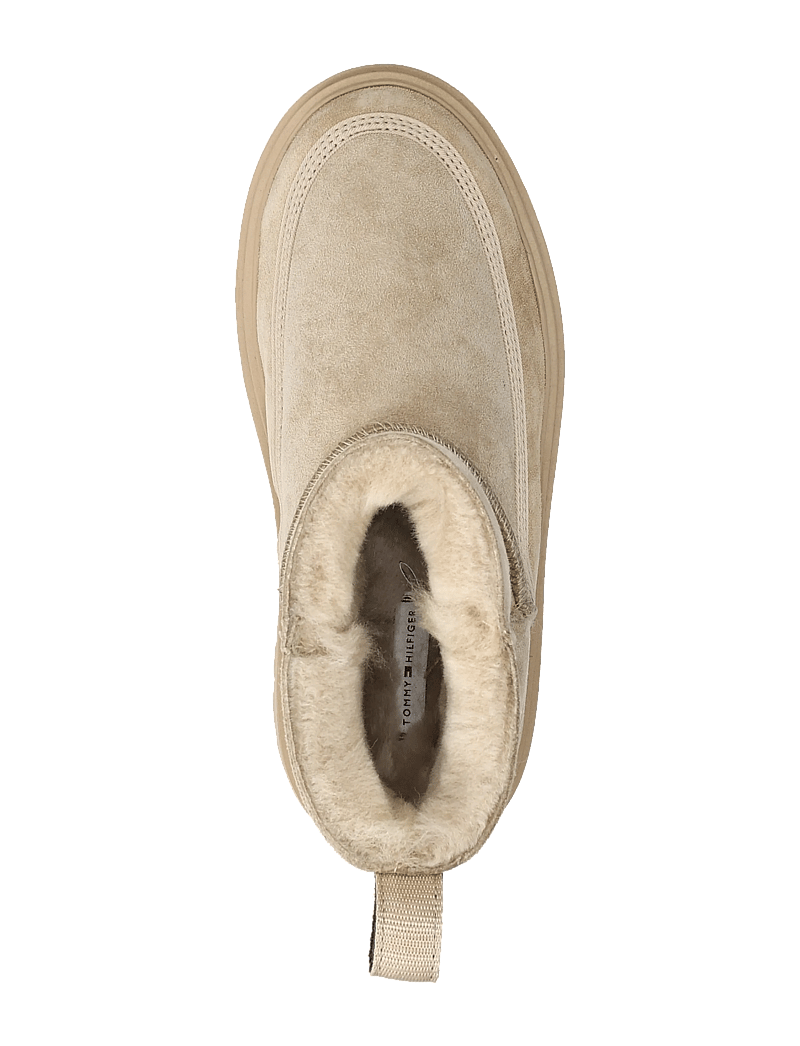 Tommy Hilfiger - REAL SHEARLING PULLON SNOWBOOT - flache stiefeletten - horseradish - 3