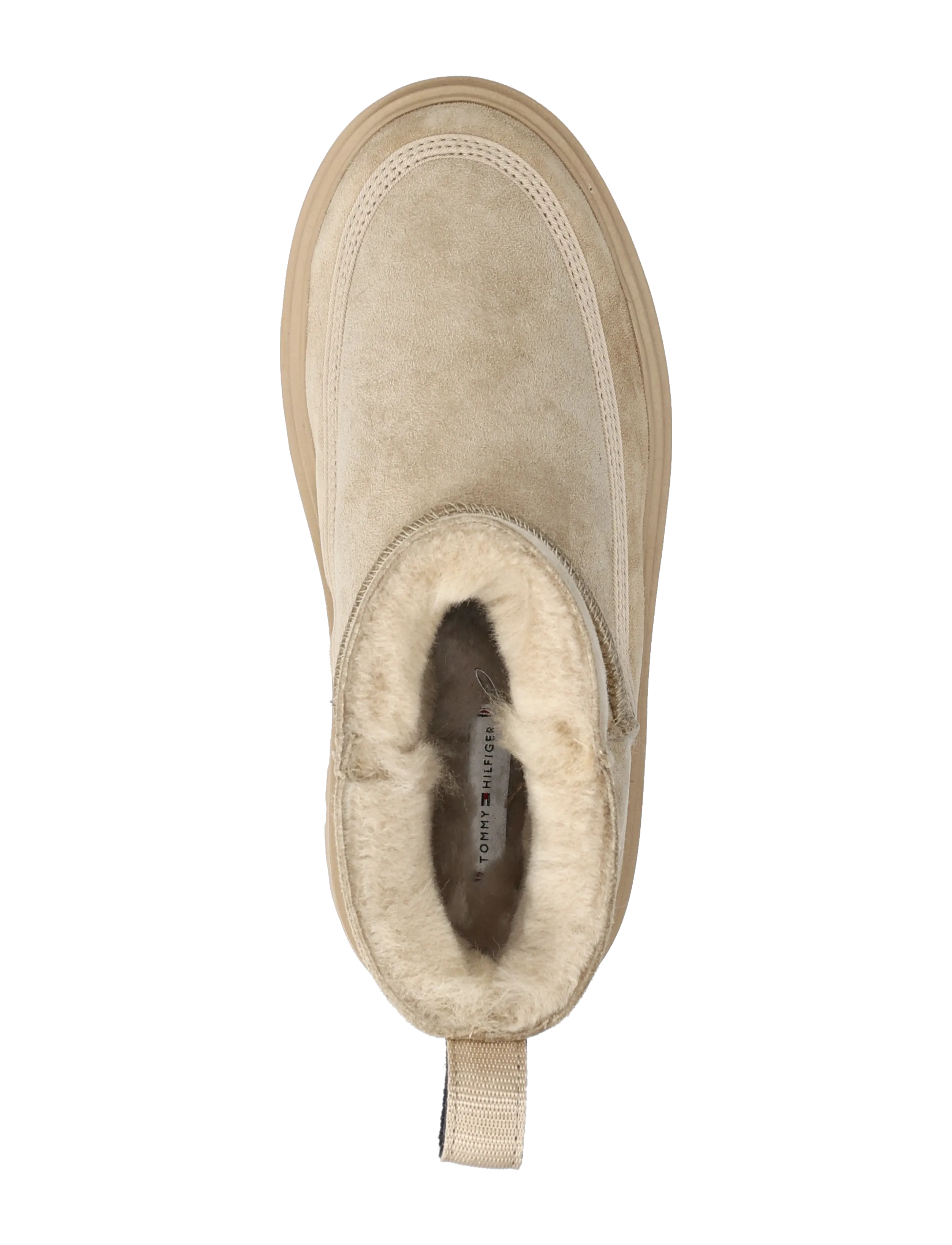 Tommy Hilfiger - REAL SHEARLING PULLON SNOWBOOT - flache stiefeletten - horseradish - 3