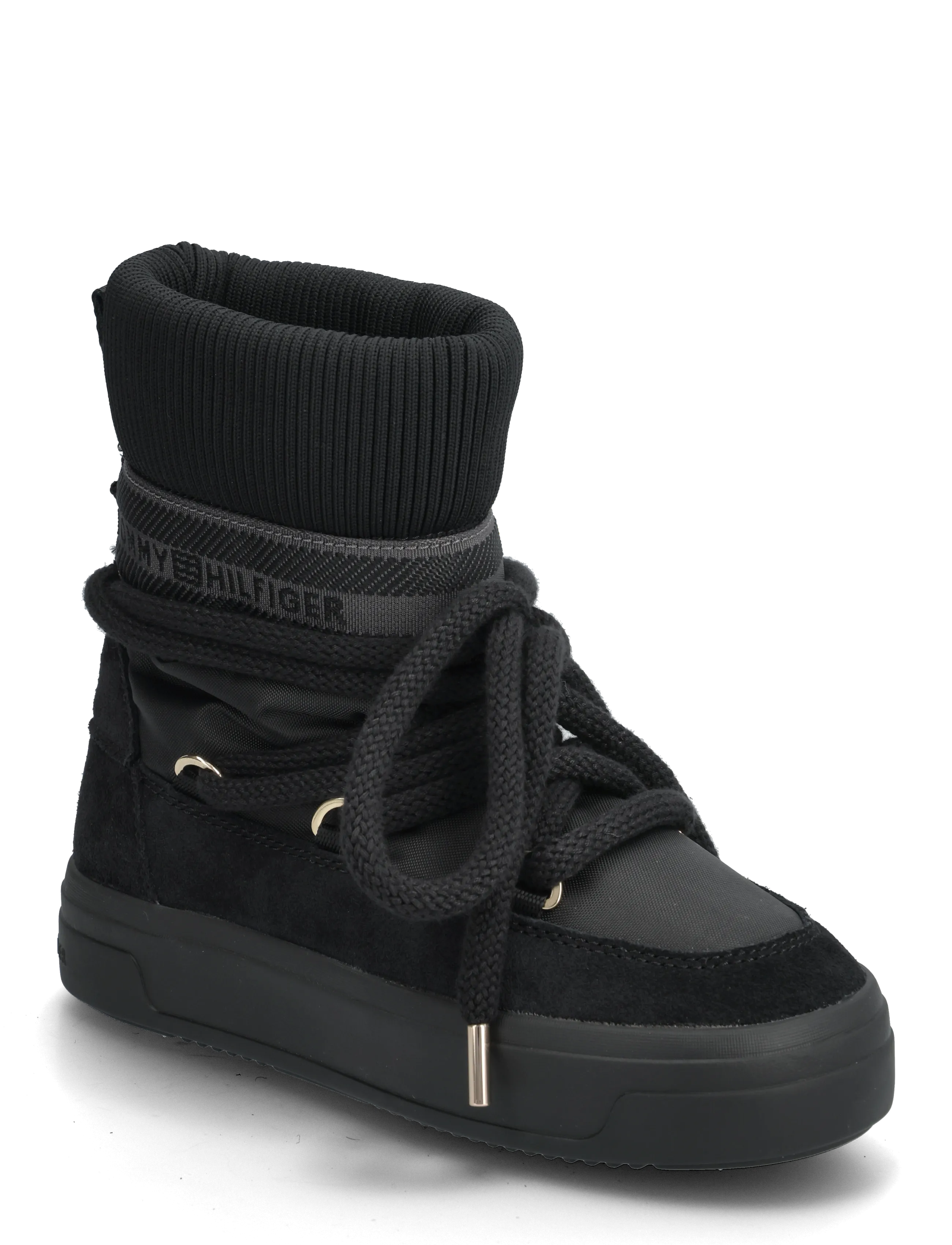 Tommy Hilfiger TOMMYTECH LOGOTAPE SNOWBOOT WARM - Stiefeletten - BLACK / black