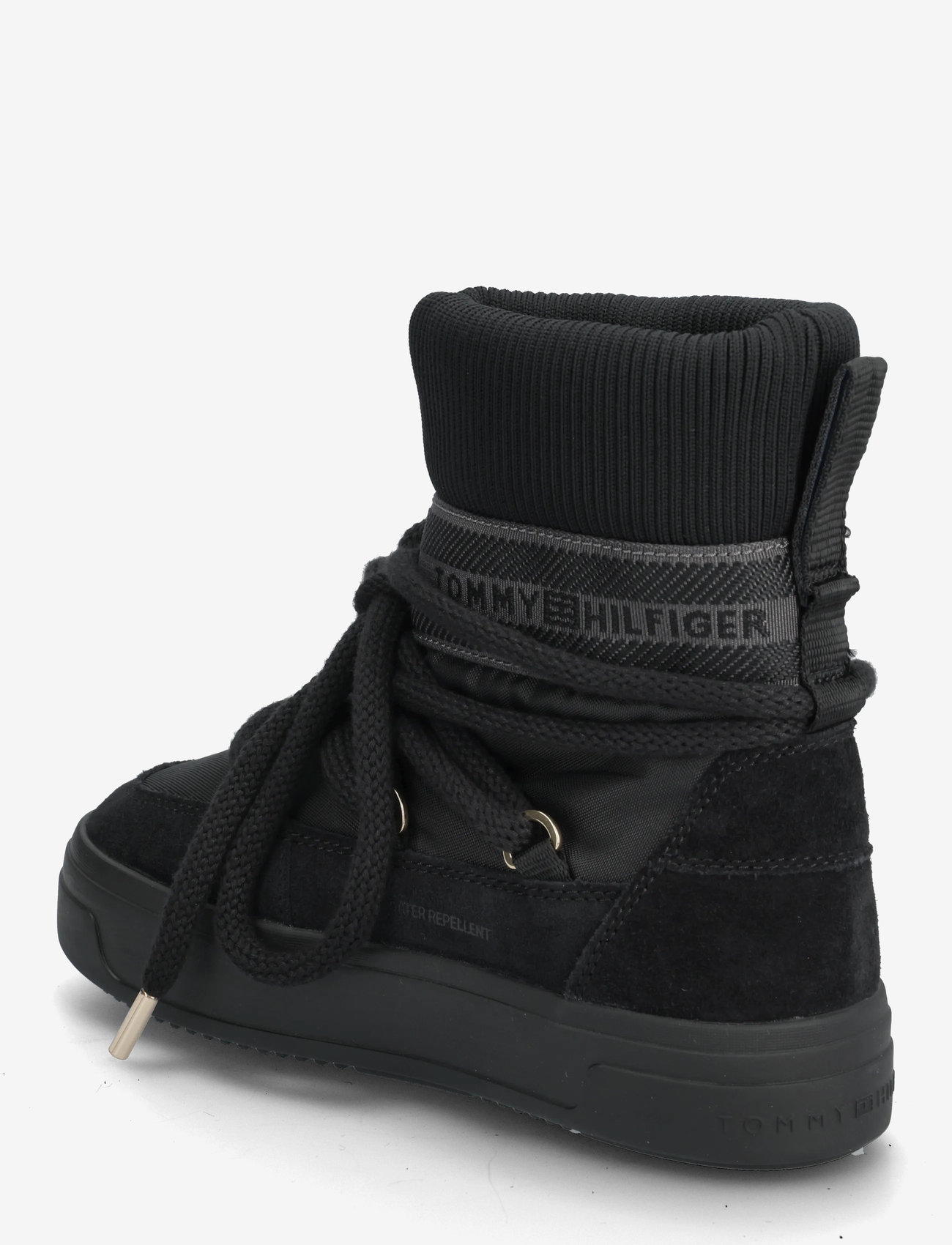 Tommy Hilfiger - TOMMYTECH LOGOTAPE SNOWBOOT WARM - geschnürte stiefel - black - 2