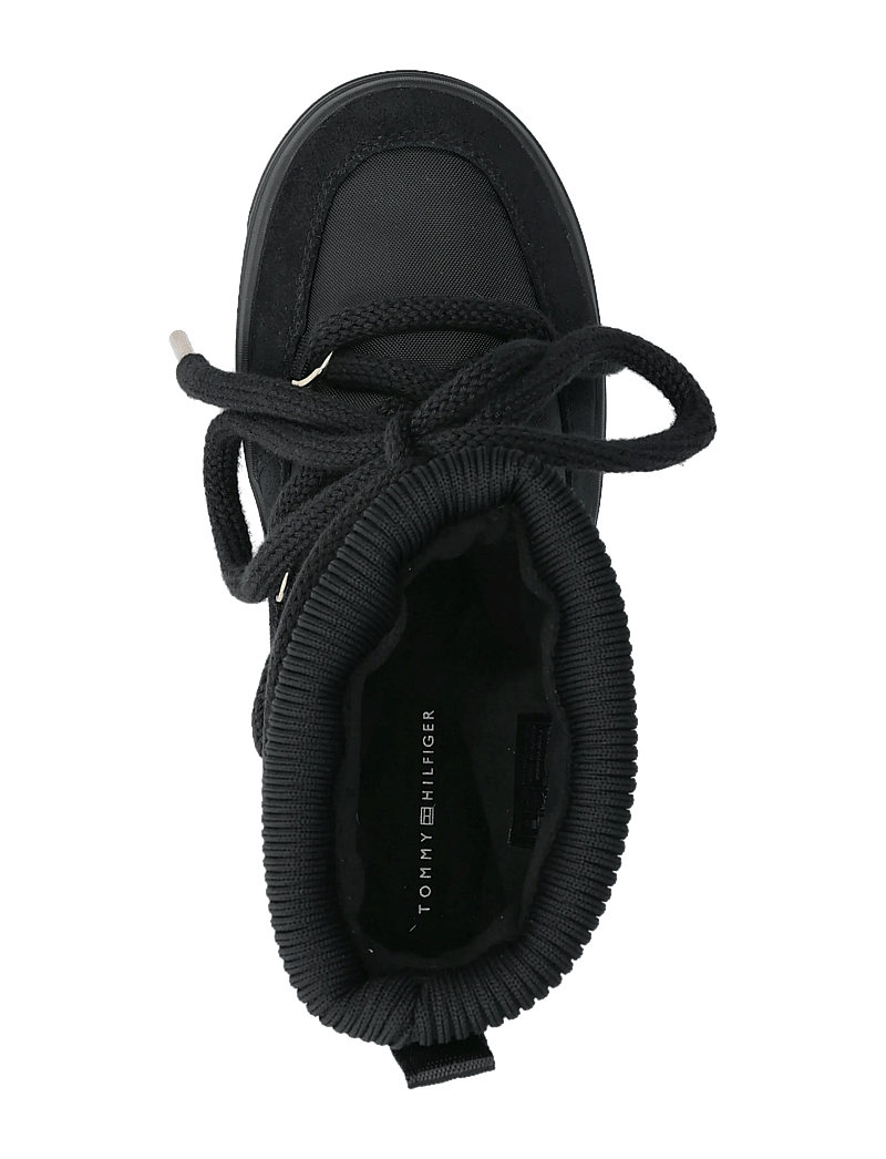 Tommy Hilfiger - TOMMYTECH LOGOTAPE SNOWBOOT WARM - teddyfell boots - black - 3