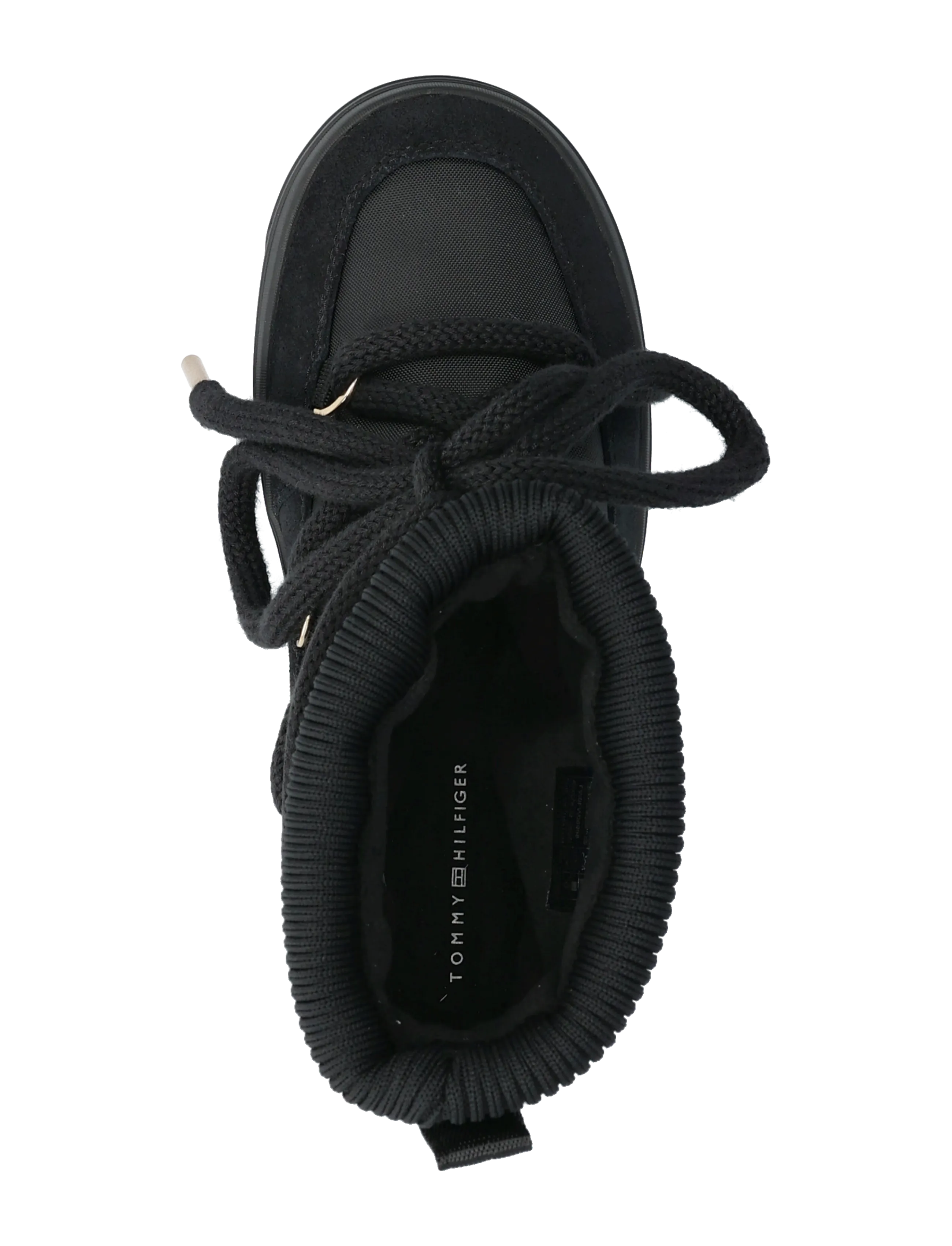 Tommy Hilfiger - TOMMYTECH LOGOTAPE SNOWBOOT WARM - teddyfell boots - black - 3