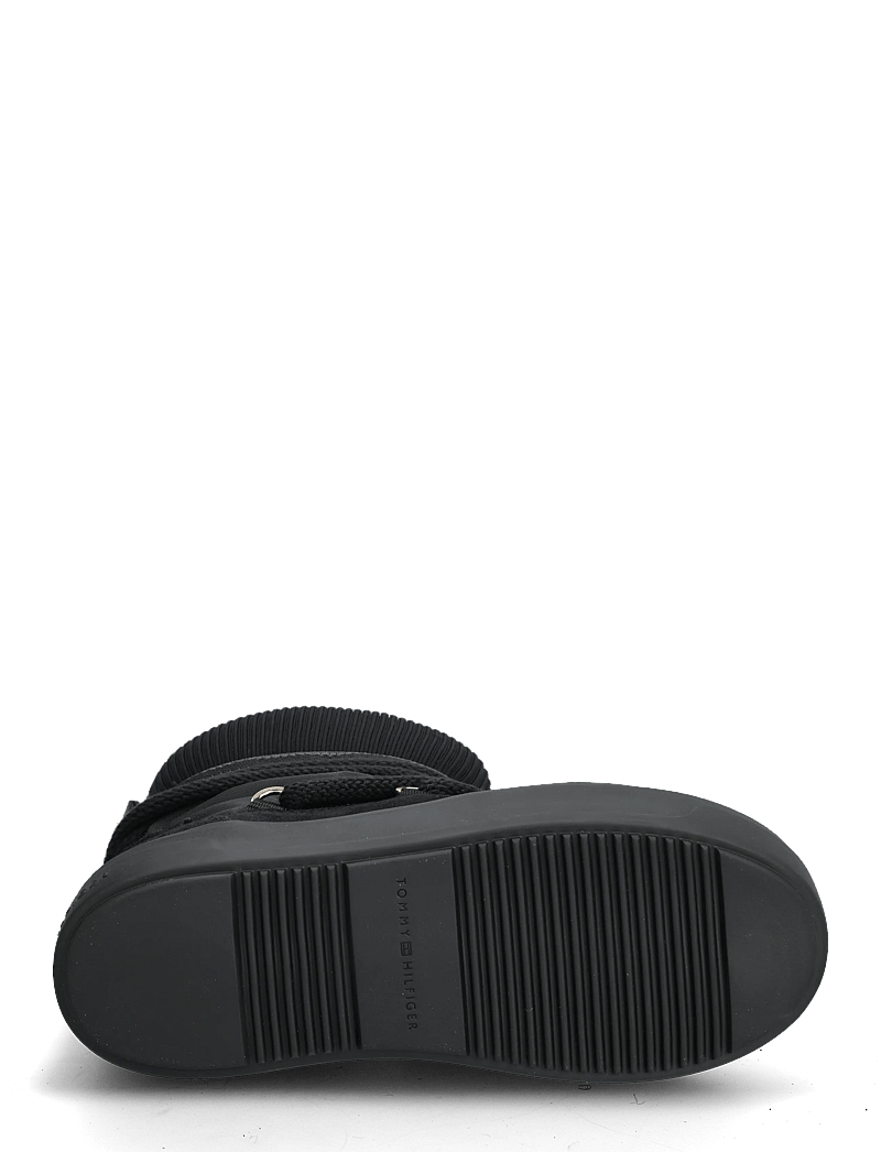 Tommy Hilfiger - TOMMYTECH LOGOTAPE SNOWBOOT WARM - teddyfell boots - black - 4