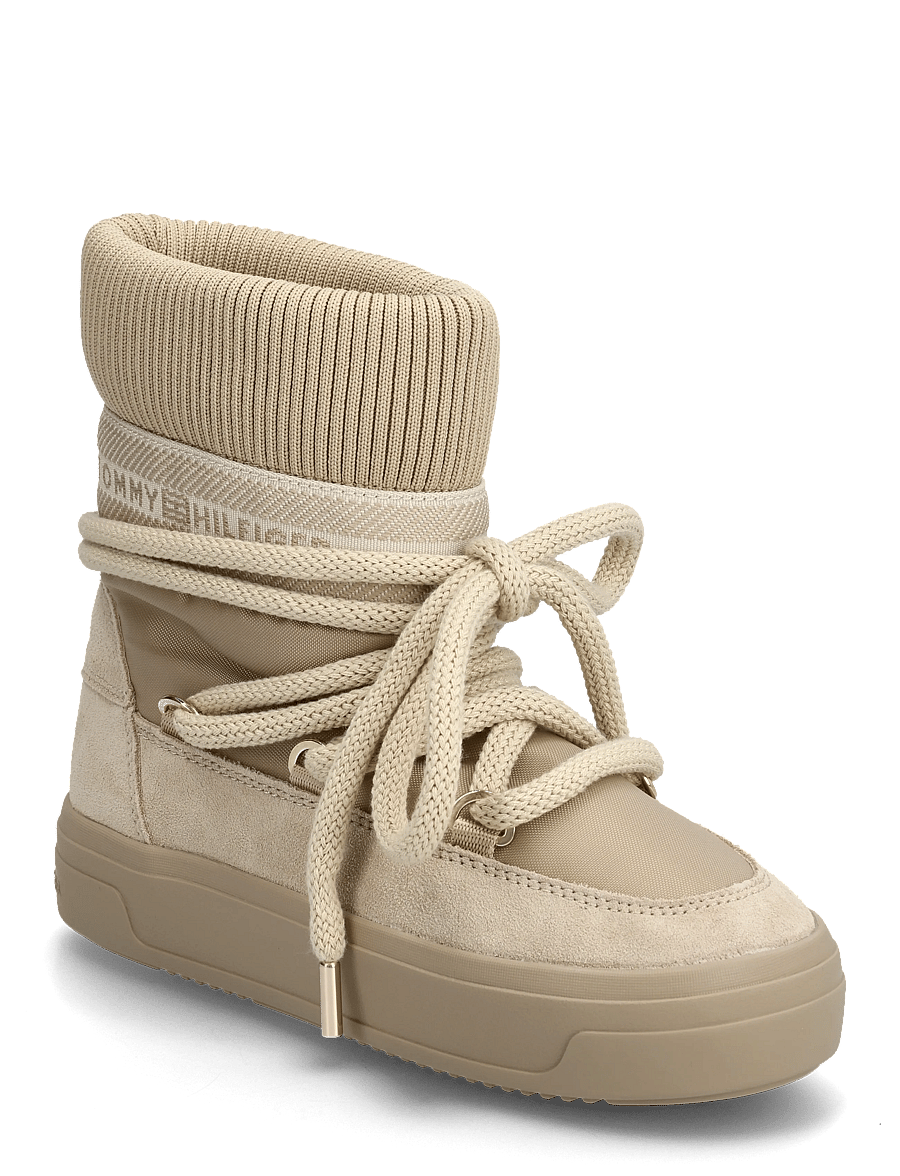 Tommy Hilfiger - TOMMYTECH LOGOTAPE SNOWBOOT WARM - bamsestøvler - horseradish - 0