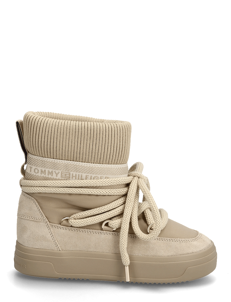 Tommy Hilfiger - TOMMYTECH LOGOTAPE SNOWBOOT WARM - bamsestøvler - horseradish - 1