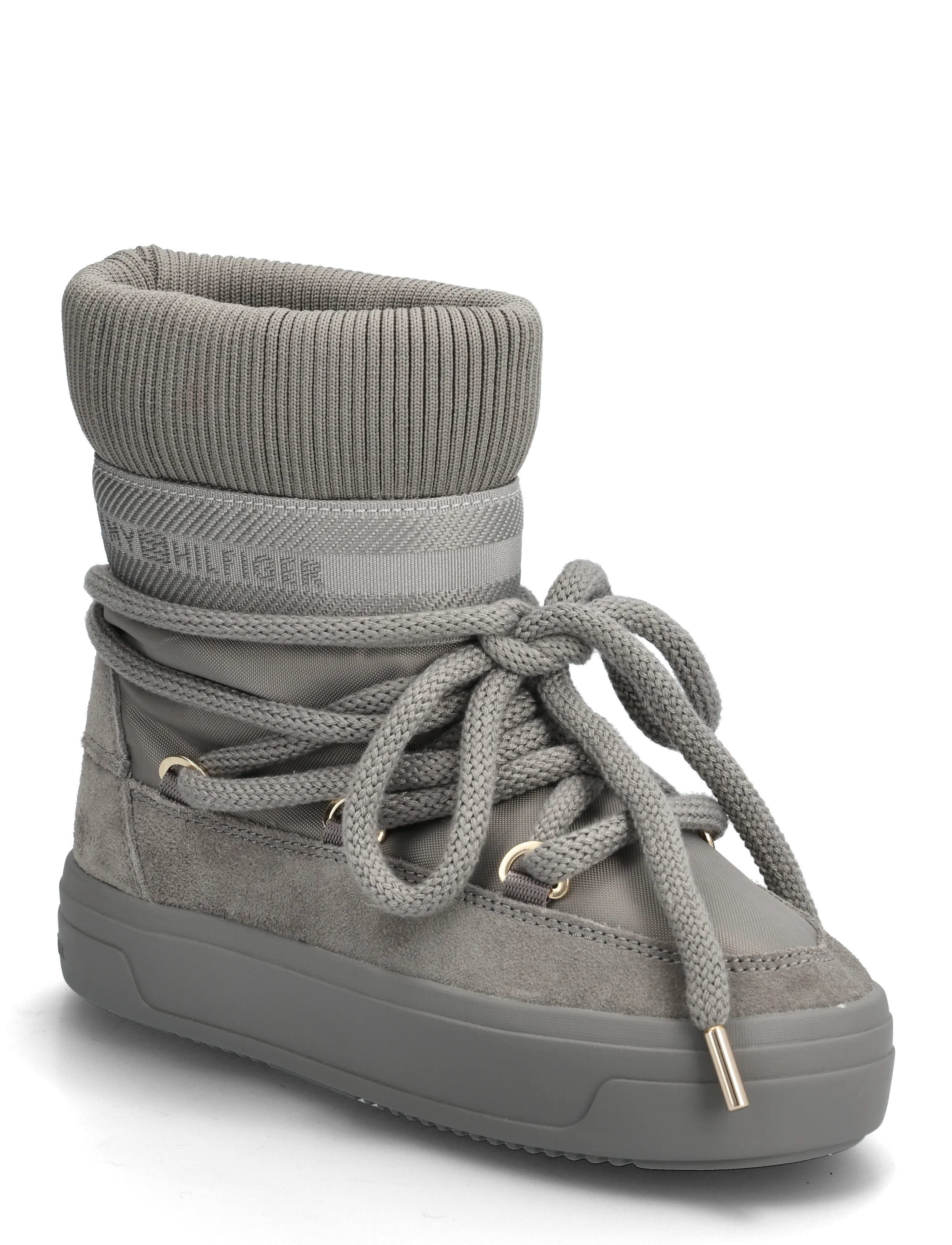 Tommy Hilfiger TOMMYTECH LOGOTAPE SNOWBOOT WARM - Paeltega saapad - PEWTER GREY / grey