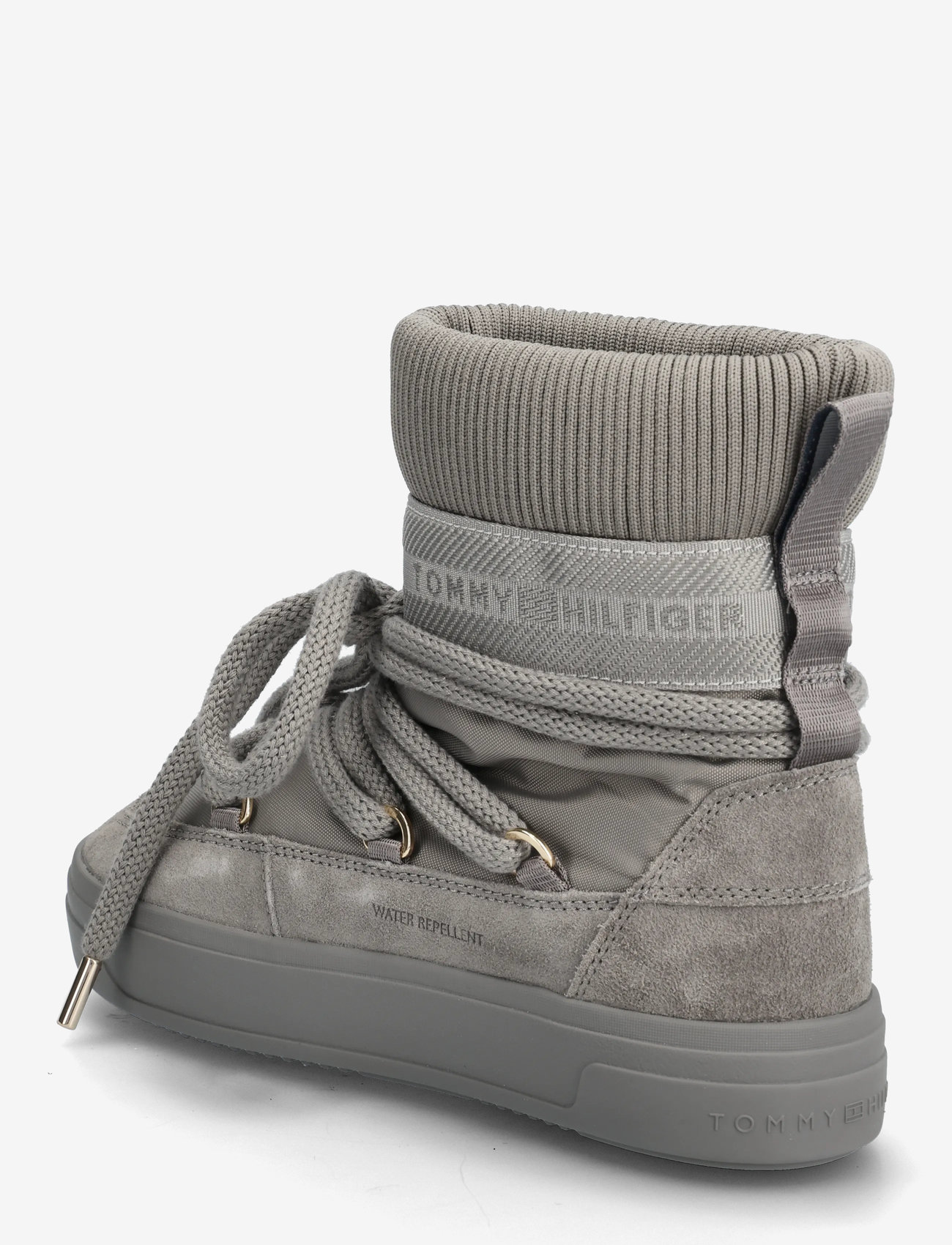 Tommy Hilfiger - TOMMYTECH LOGOTAPE SNOWBOOT WARM - bamsestøvler - pewter grey - 2