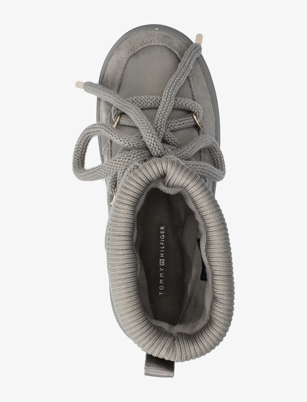 Tommy Hilfiger - TOMMYTECH LOGOTAPE SNOWBOOT WARM - teddy boots - pewter grey - 3