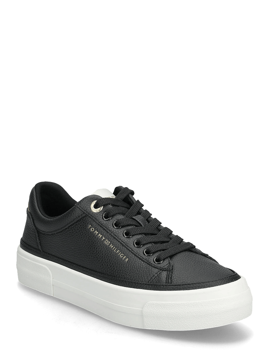 Tommy Hilfiger - TH FOXING PLATFORM LEATHER - lave sneakers - black ancient white - 0